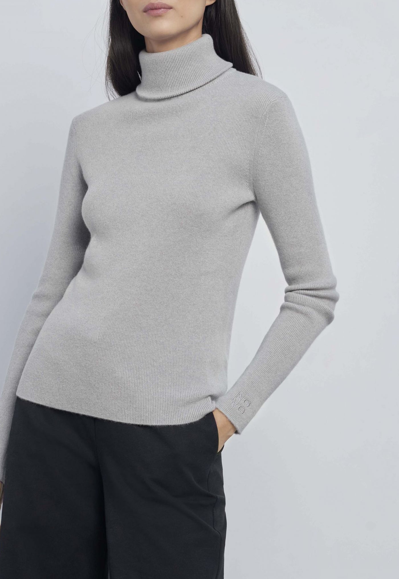 Cashmere Turtleneck - Grey sold by Angel Divine