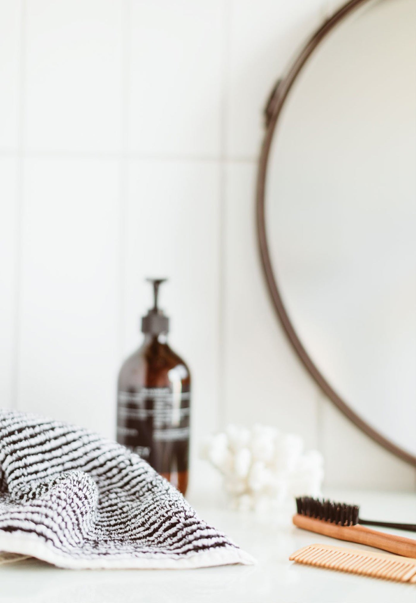 Milan Organic Face Cloth - Black Stripe sold by Angel Divine