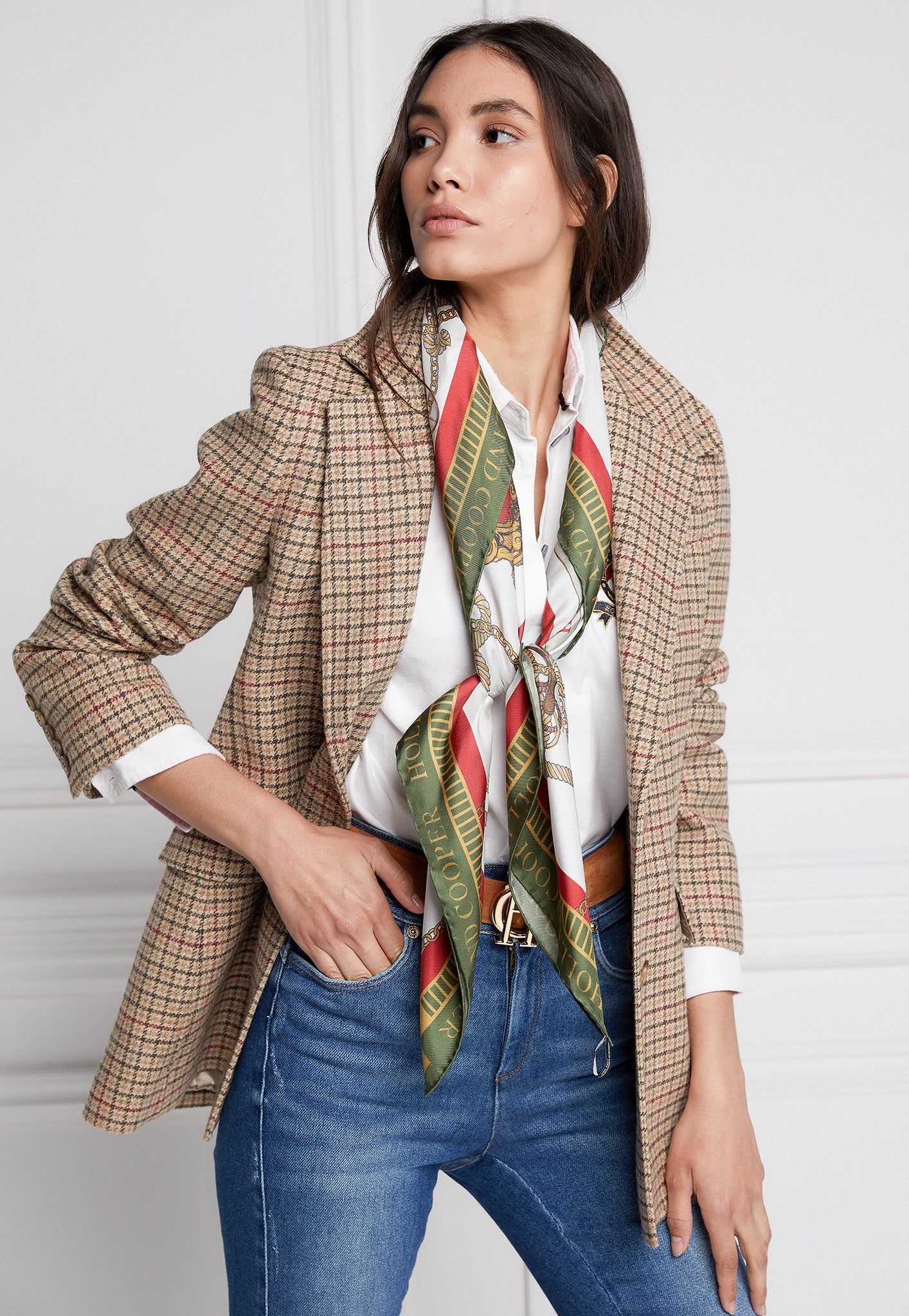 Single Breasted Blazer - Charlton Tweed sold by Angel Divine