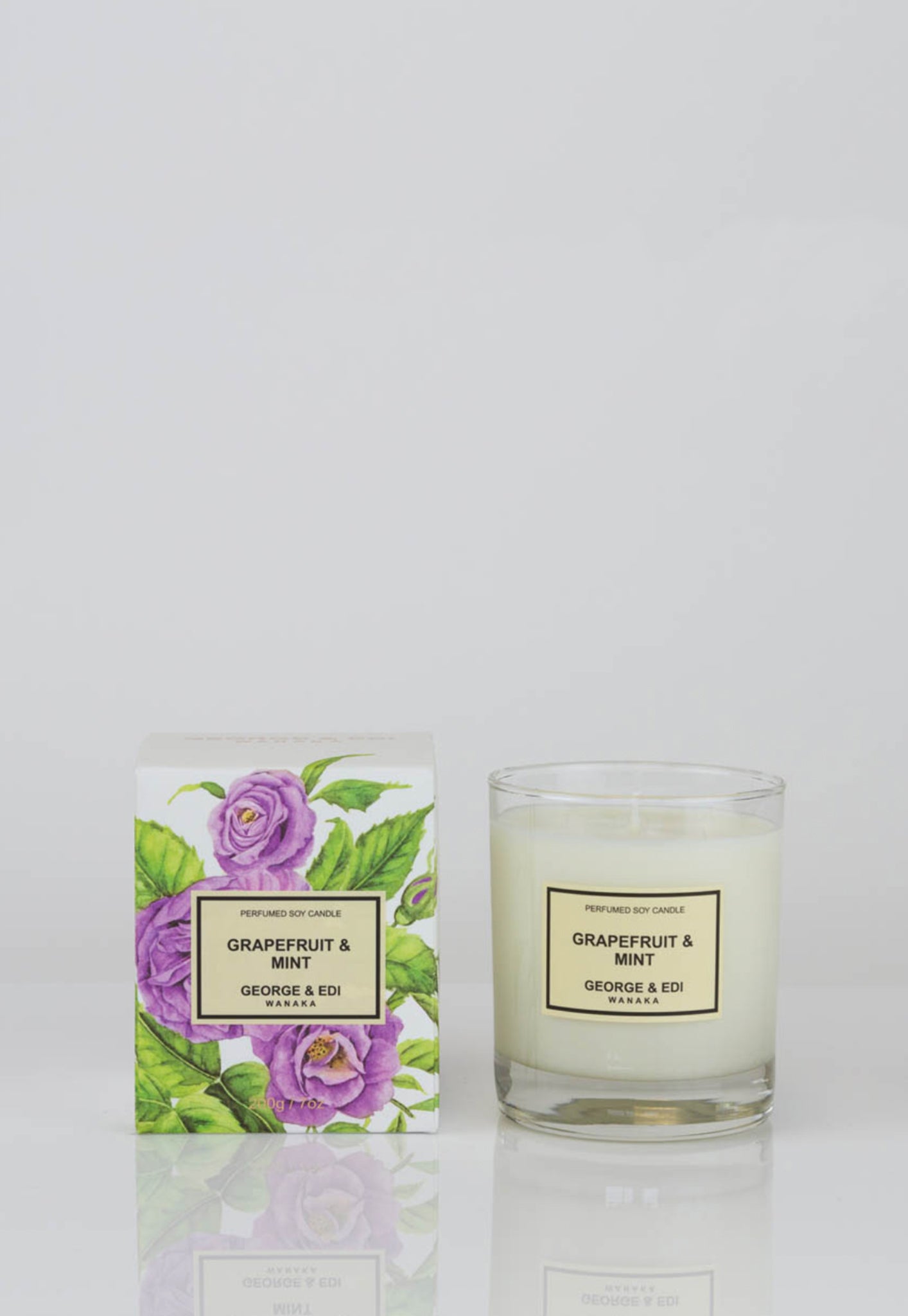Grapefruit & Mint Perfumed Soy Candle sold by Angel Divine