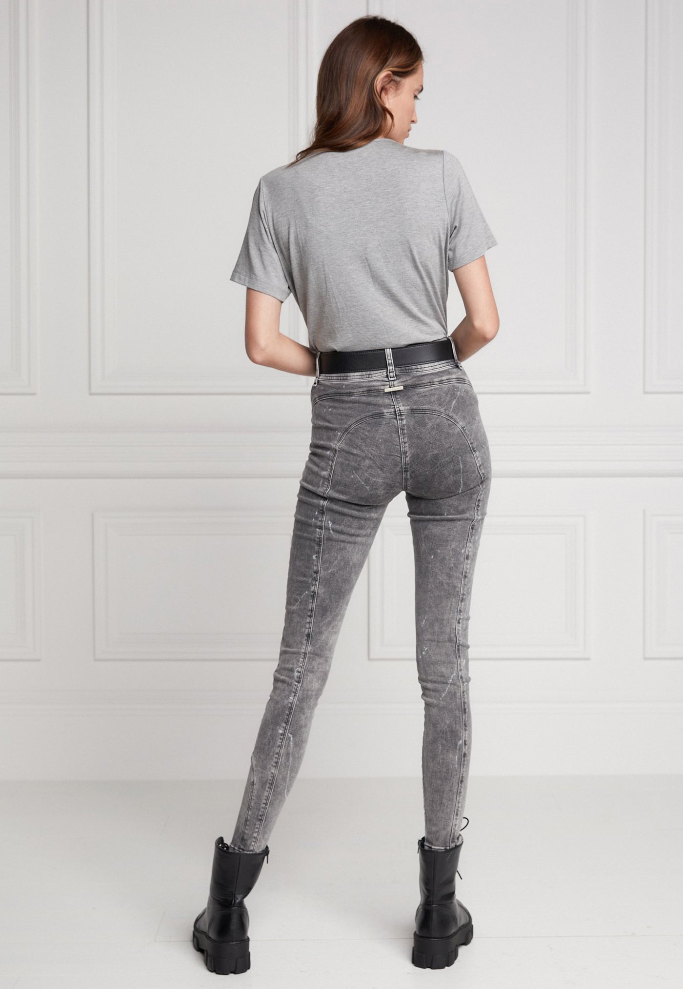 Jodhpur Jean - Distressed Ash Grey sold by Angel Divine