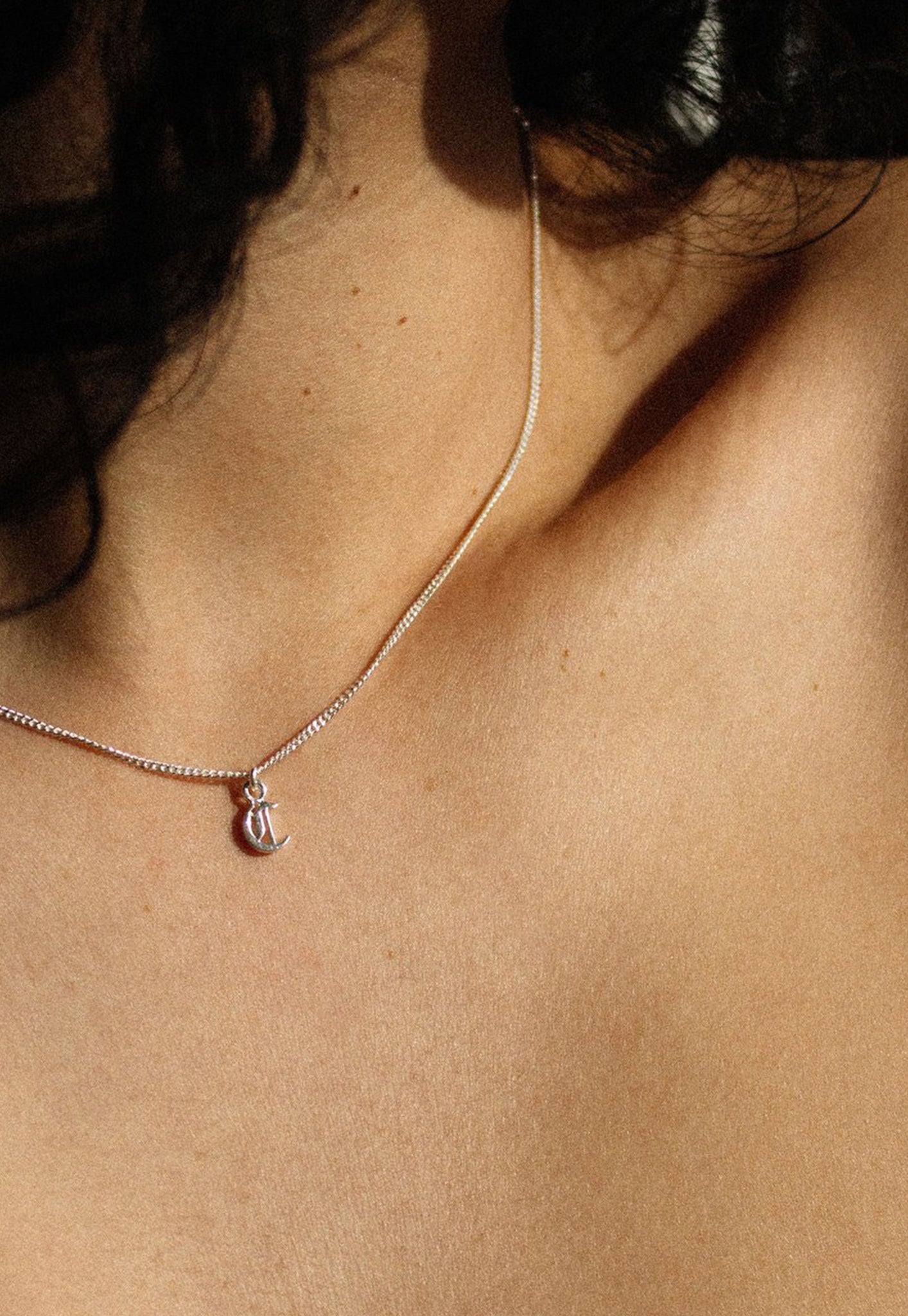 Mini Letter Charm Necklace sold by Angel Divine