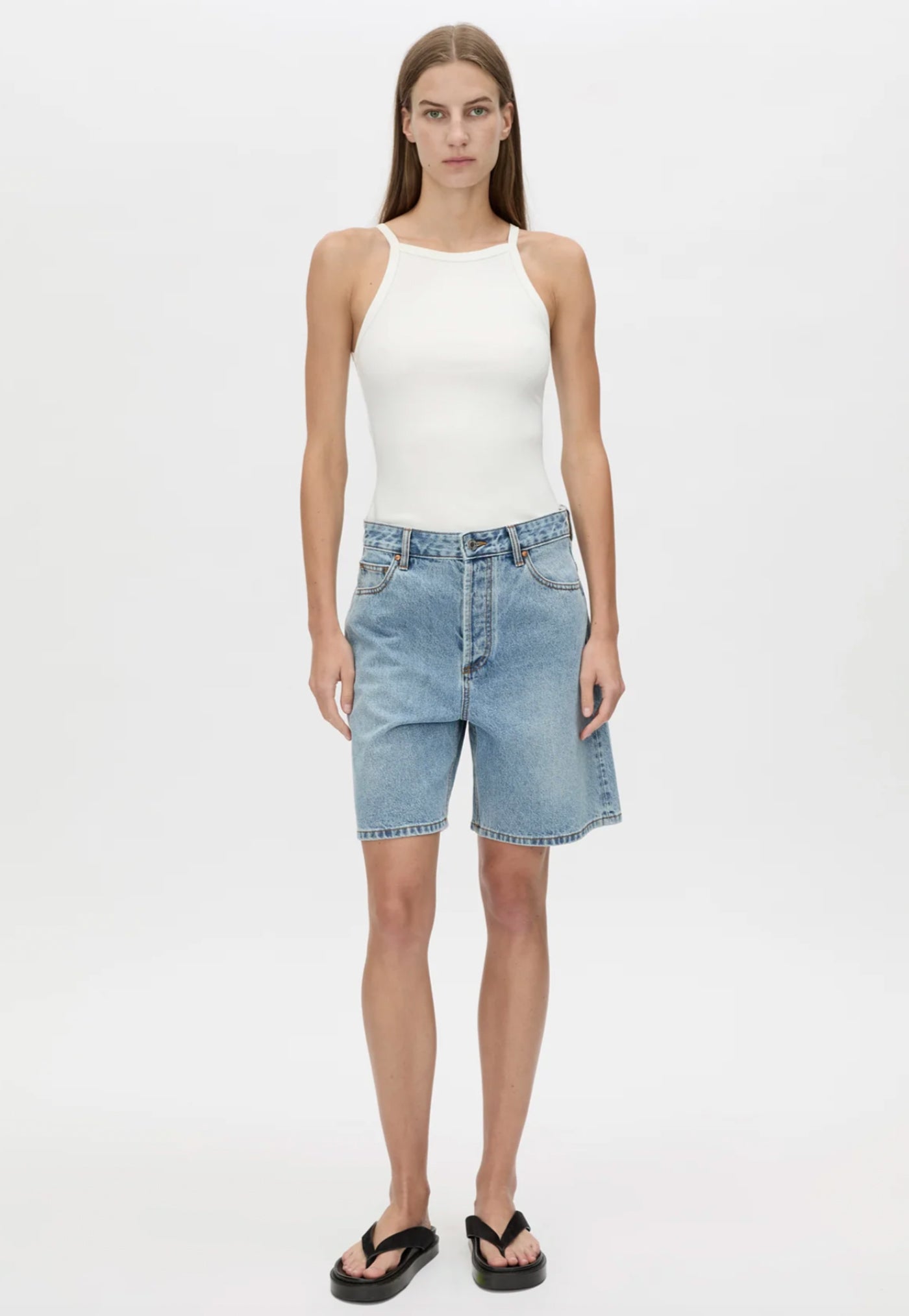 Ezra Denim Short - Light Vintage Blue