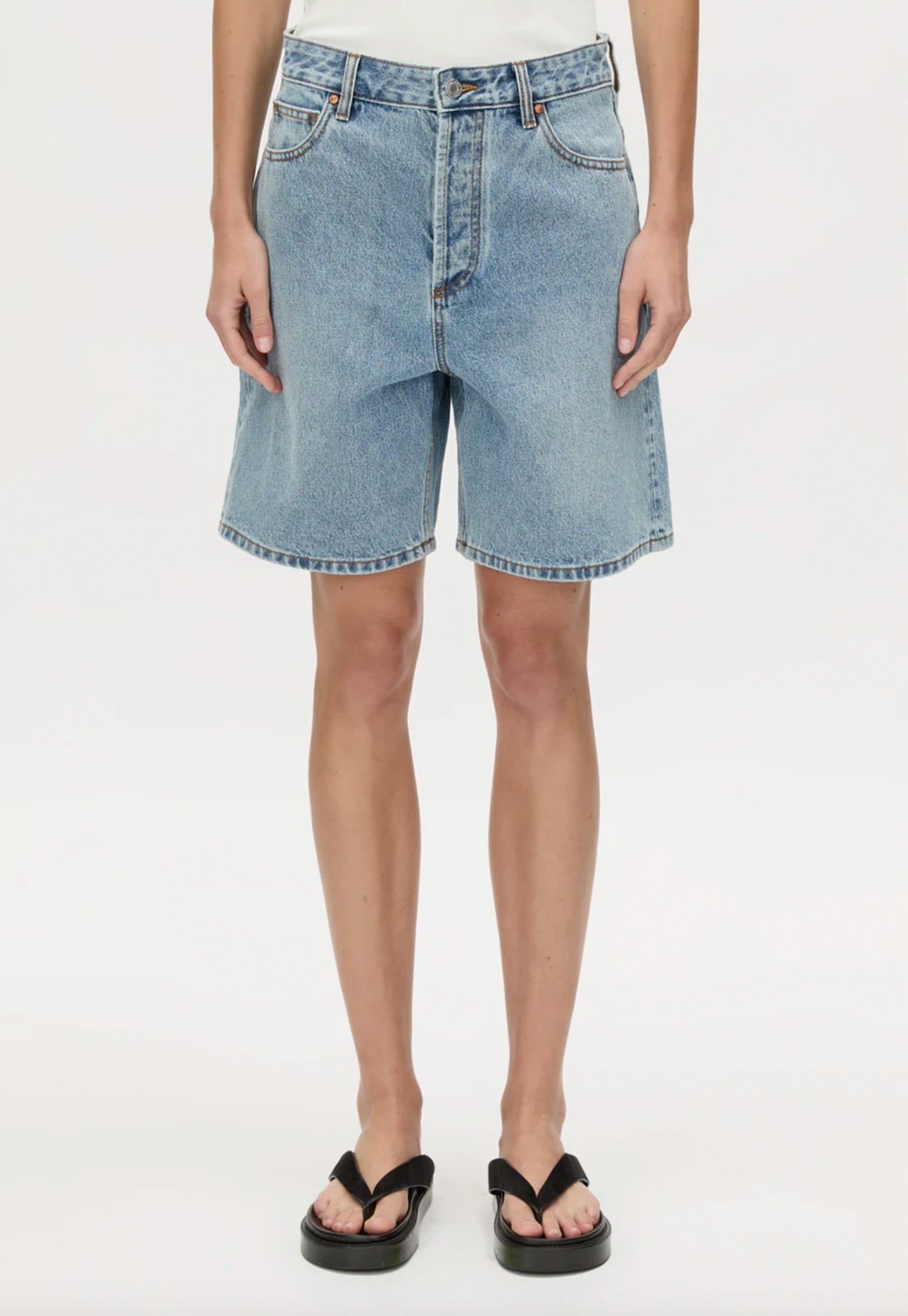Ezra Denim Short - Light Vintage Blue