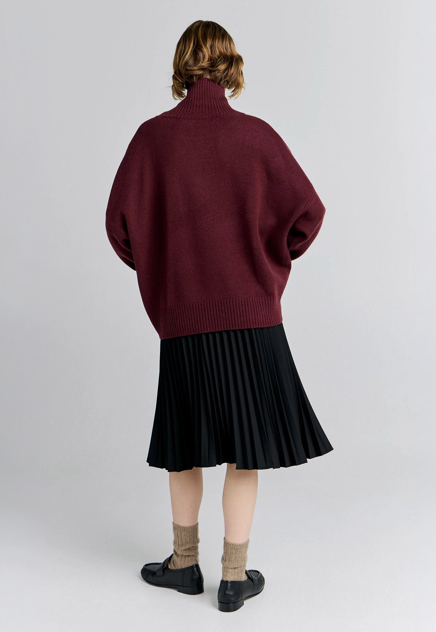 K Flag Sweater - Mahogany