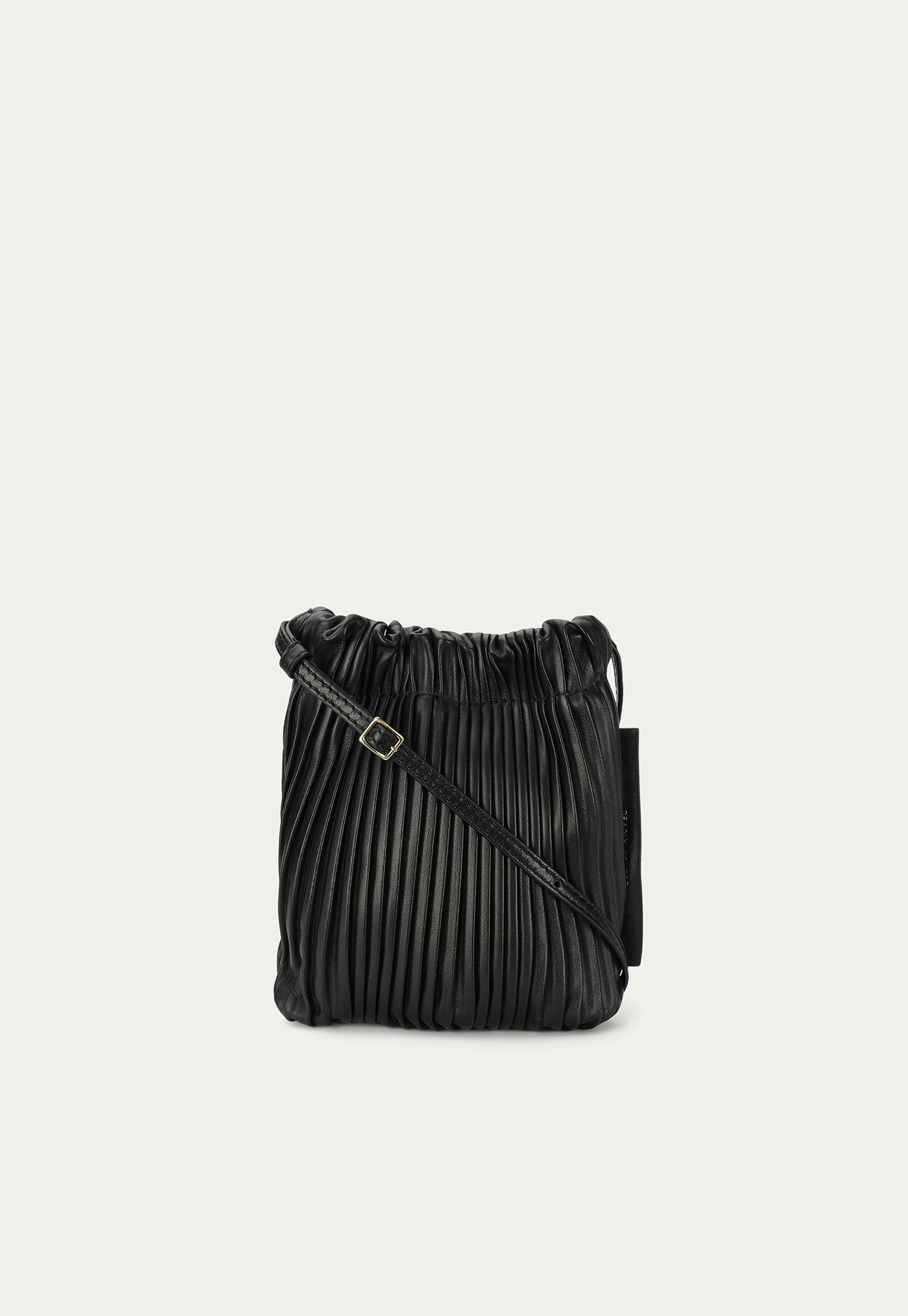 Mr Cinch Pouch - Black Pleated sold by Angel Divine