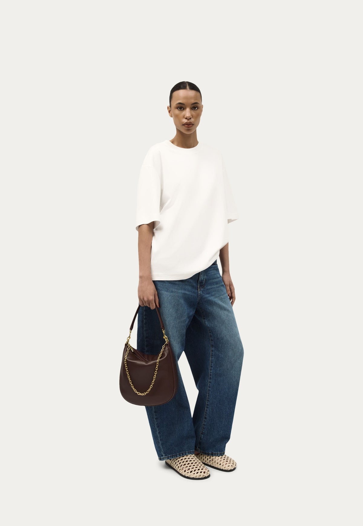 Medium Sling Bag - Dark Cherry