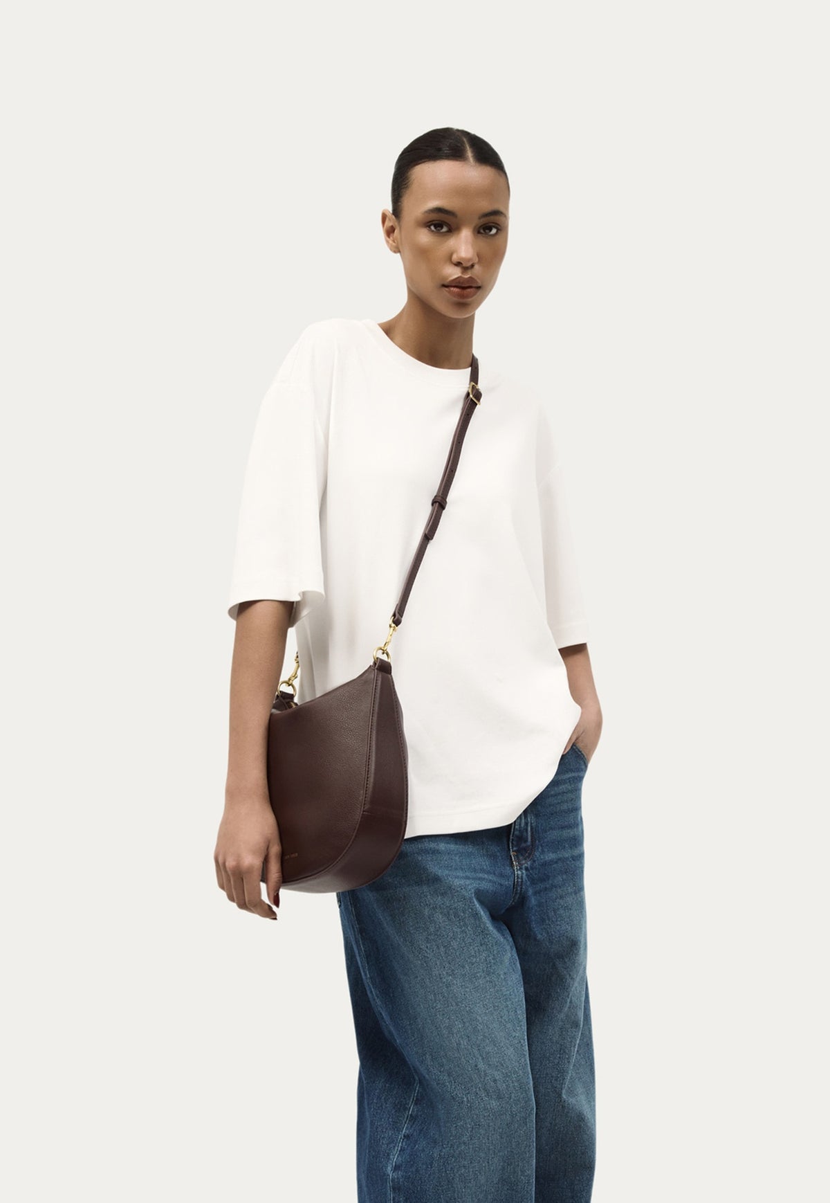 Medium Sling Bag - Dark Cherry