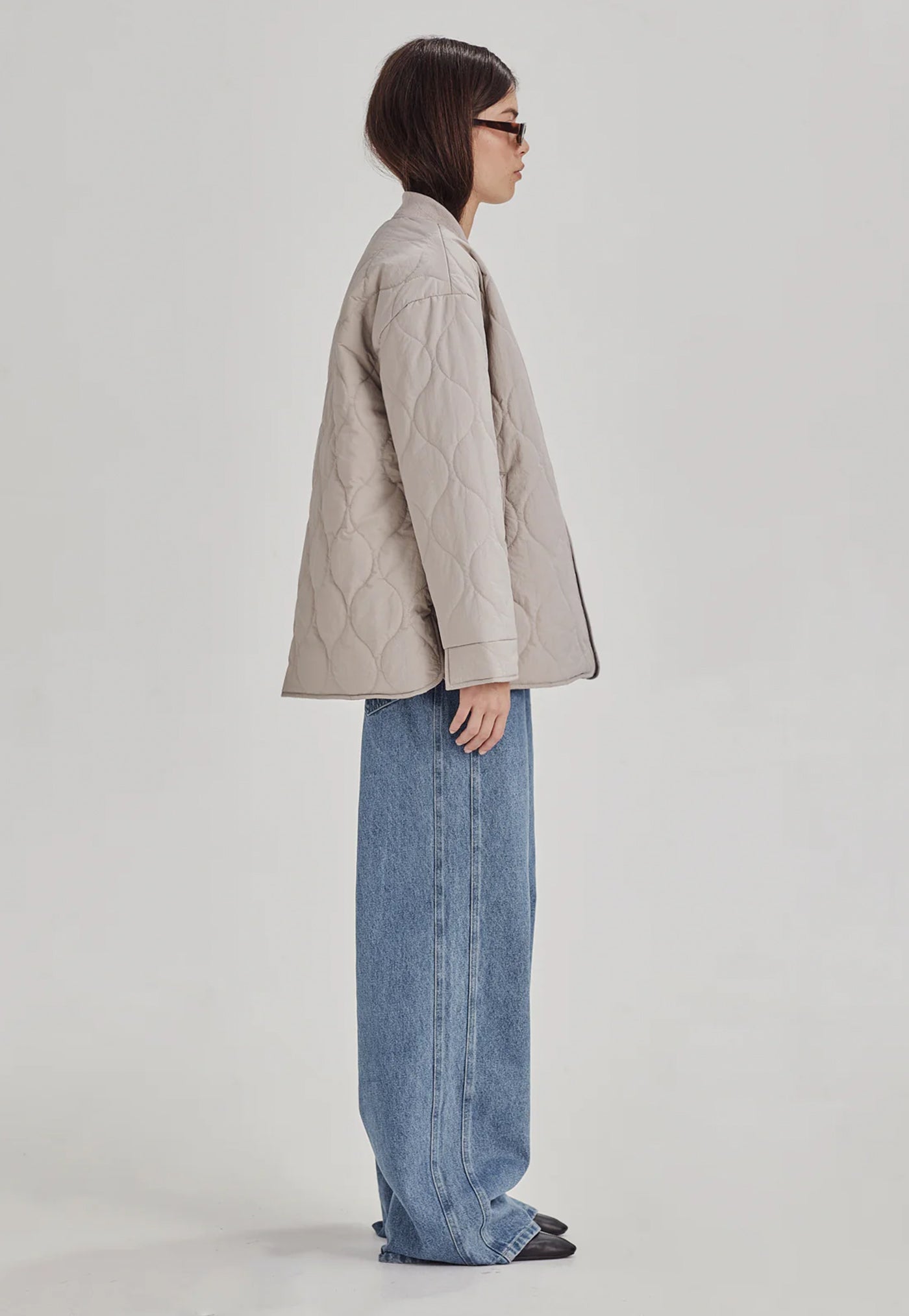 Quilted Jacket - Dove