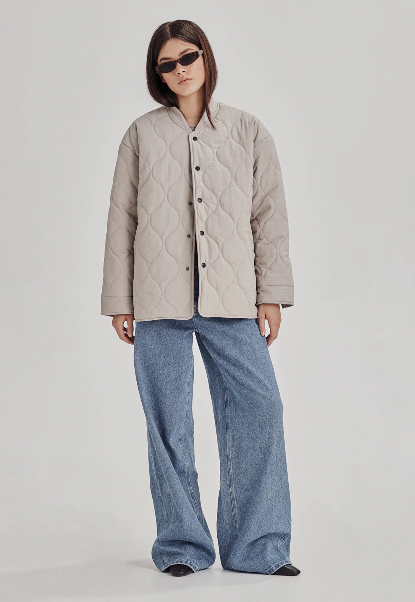 Quilted Jacket - Dove