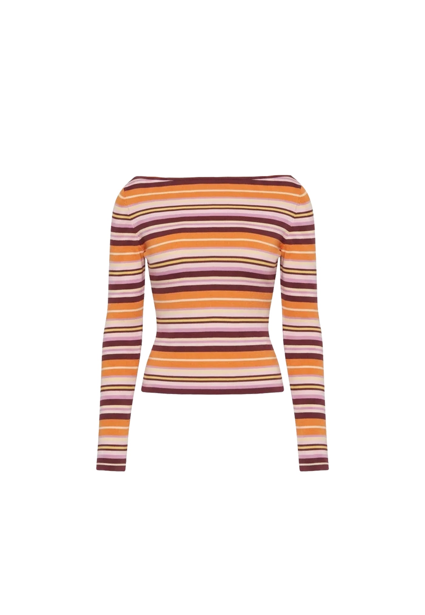 Emma Knit Long Sleeve - Berry Ripple Stripe