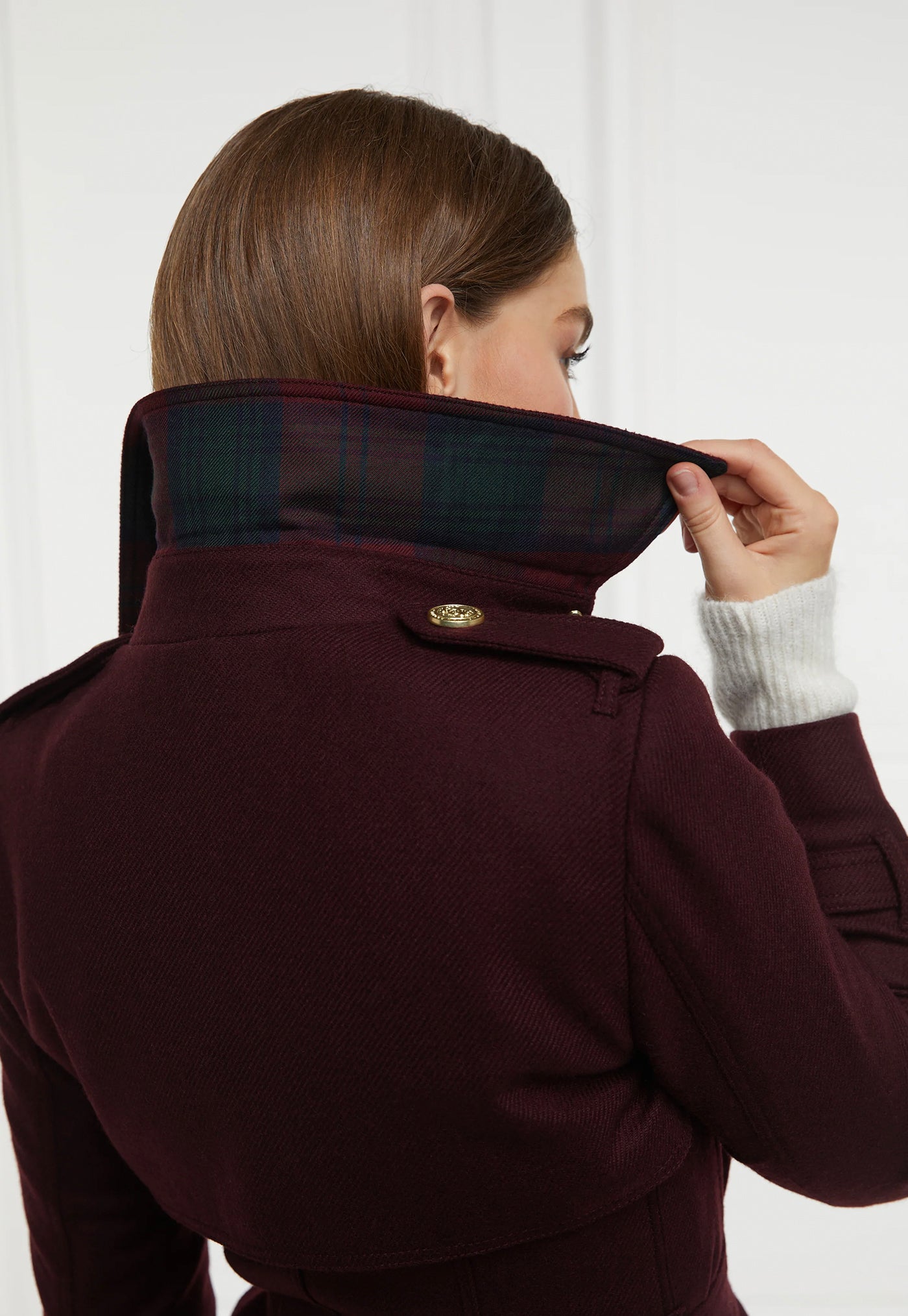 Marlborough Trench Coat Full Length - Mulberry
