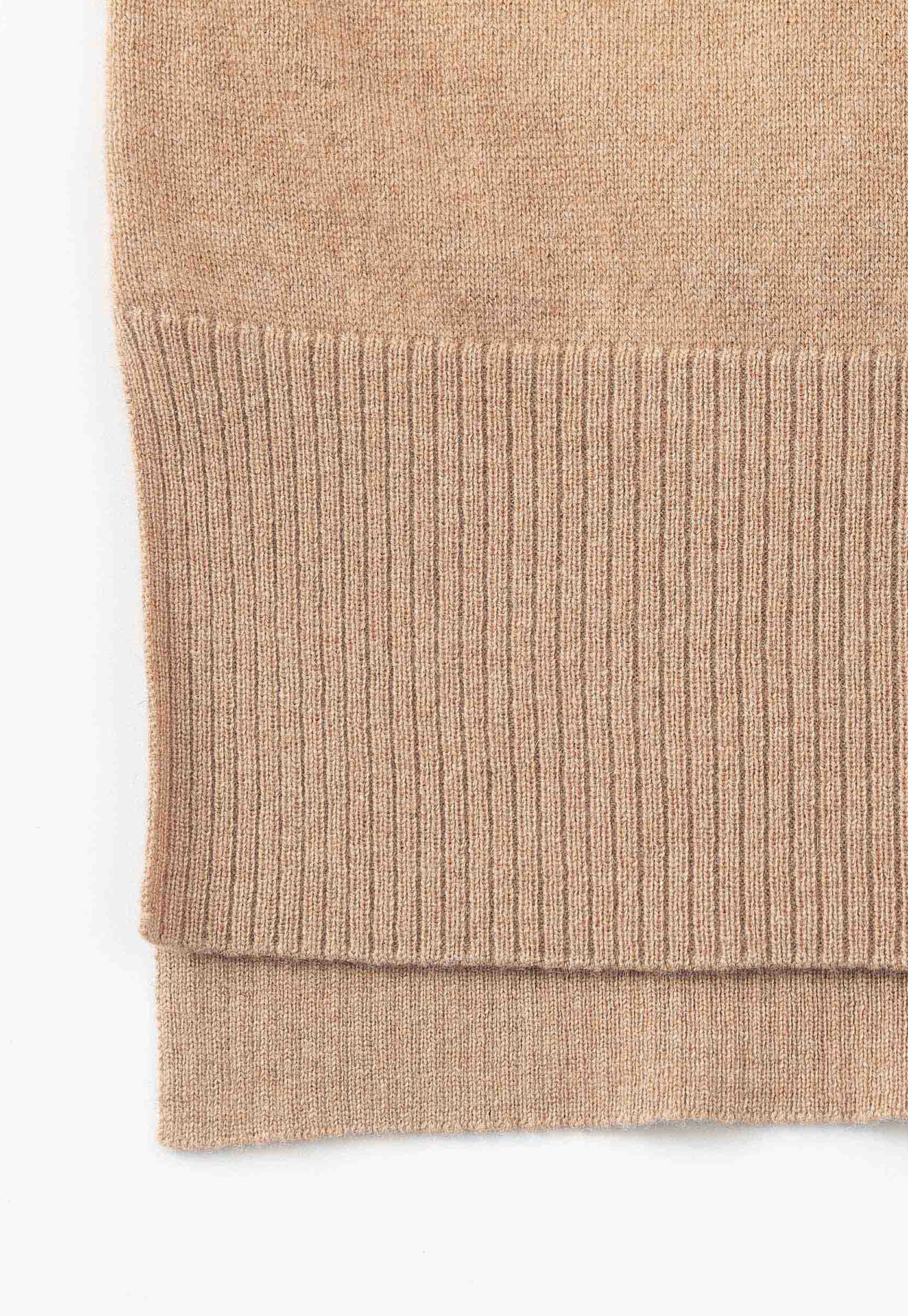 N.39 Cashmere High Low Hem Crew - Tan sold by Angel Divine