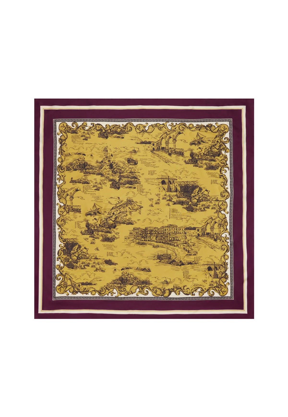 Martos Silk Scarf - Gold