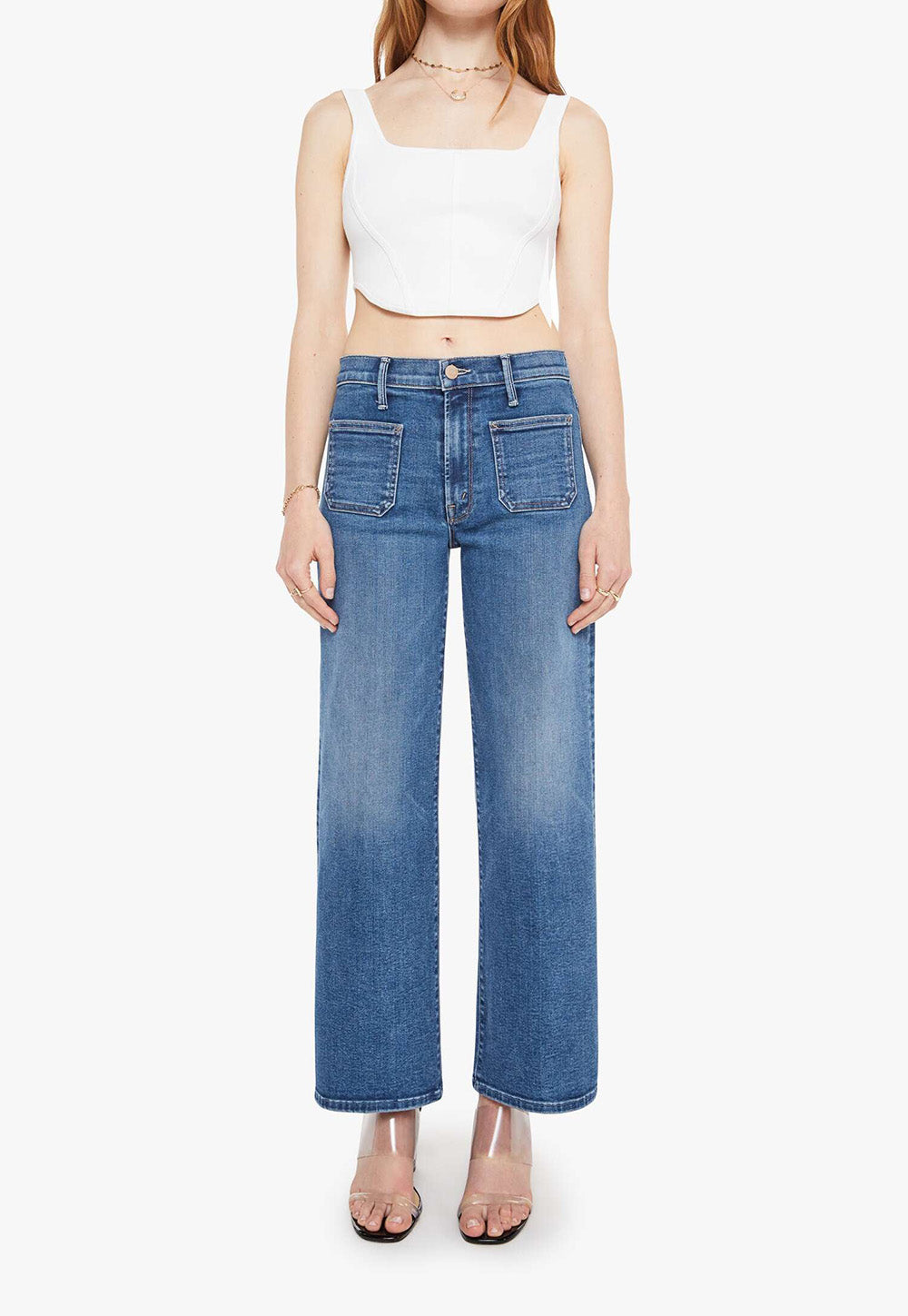 Patch Pocket Mid Rise Maven Ankle - Let's Split