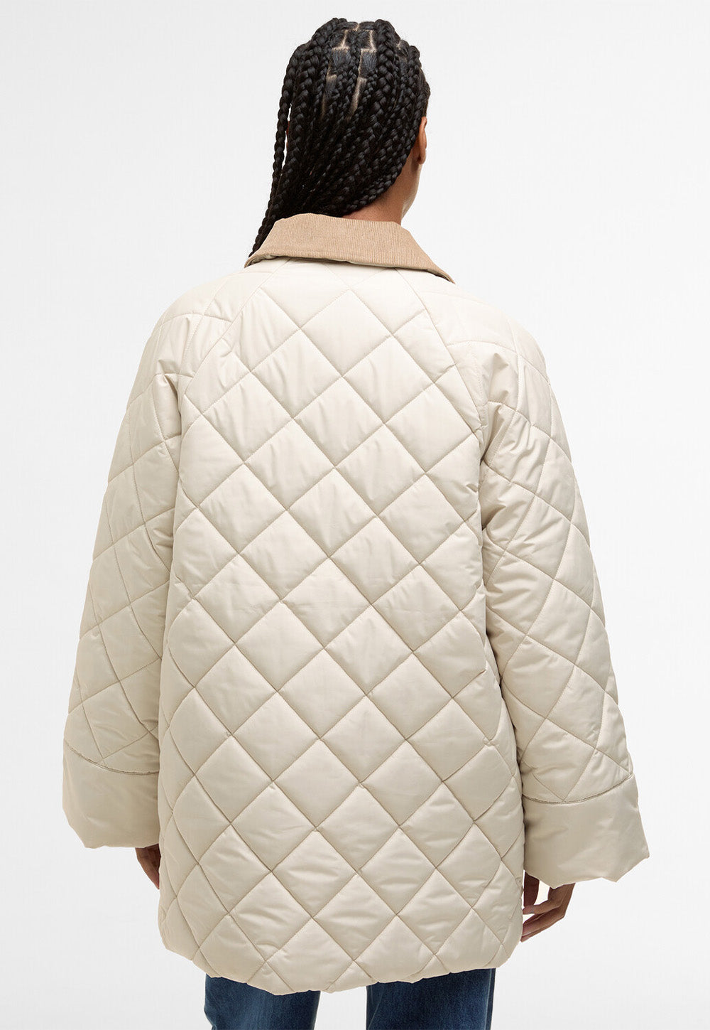 Aldburgh Quilted Jacket - Oatmeal/Ancient Tartan