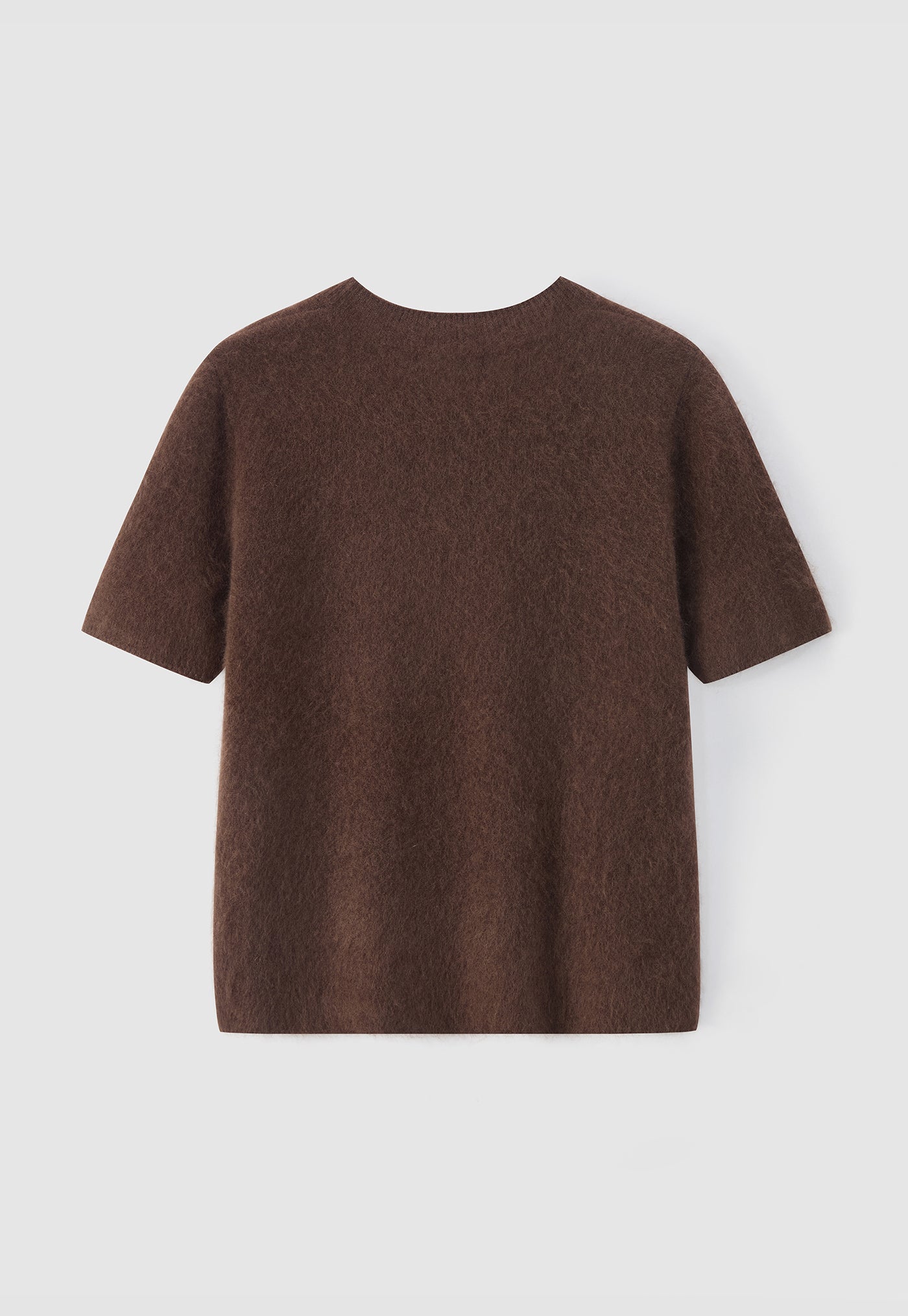 658 Brushed Shortsleeve Knit - Mink