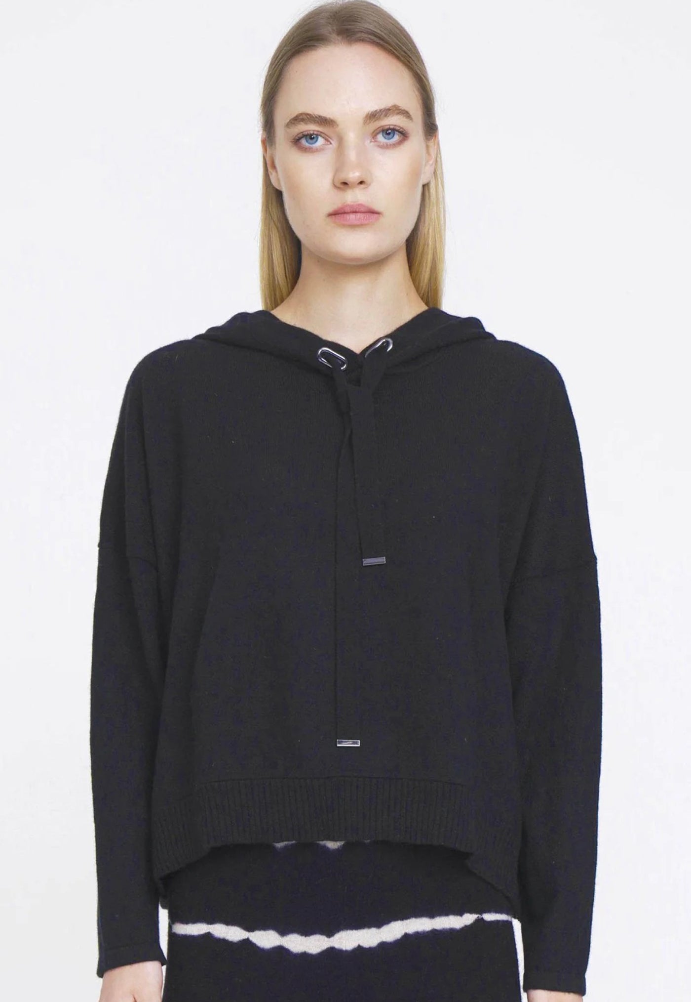 N.37 100% Cashmere Oversized Hoody - Black sold by Angel Divine