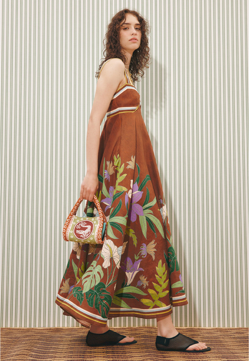 Alfie Twist Sundress - Chocolate