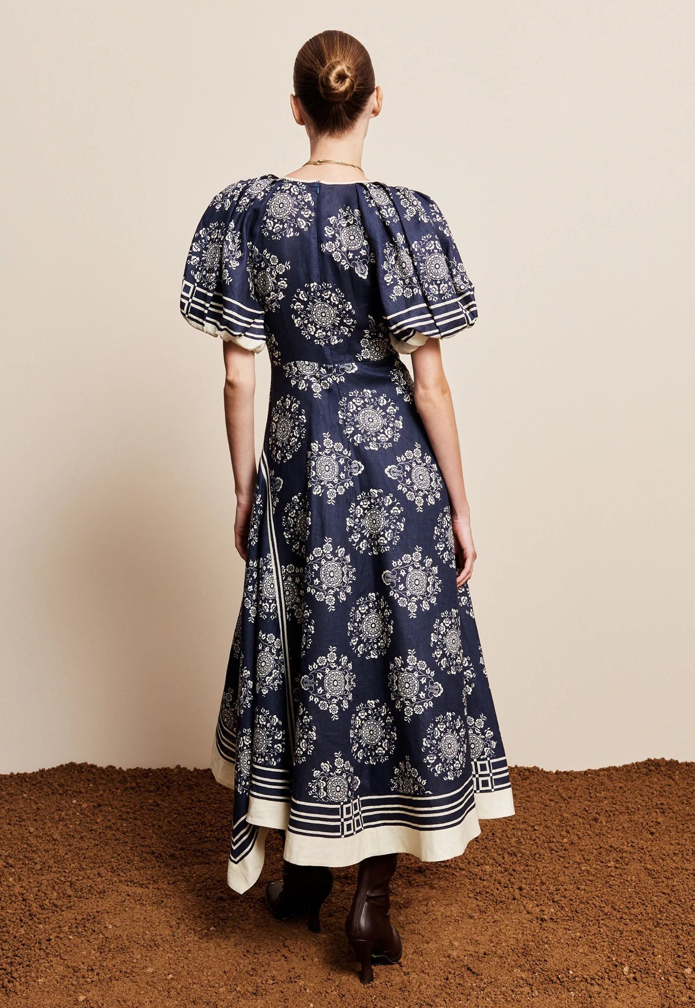 Banderra Midi Dress - Ink