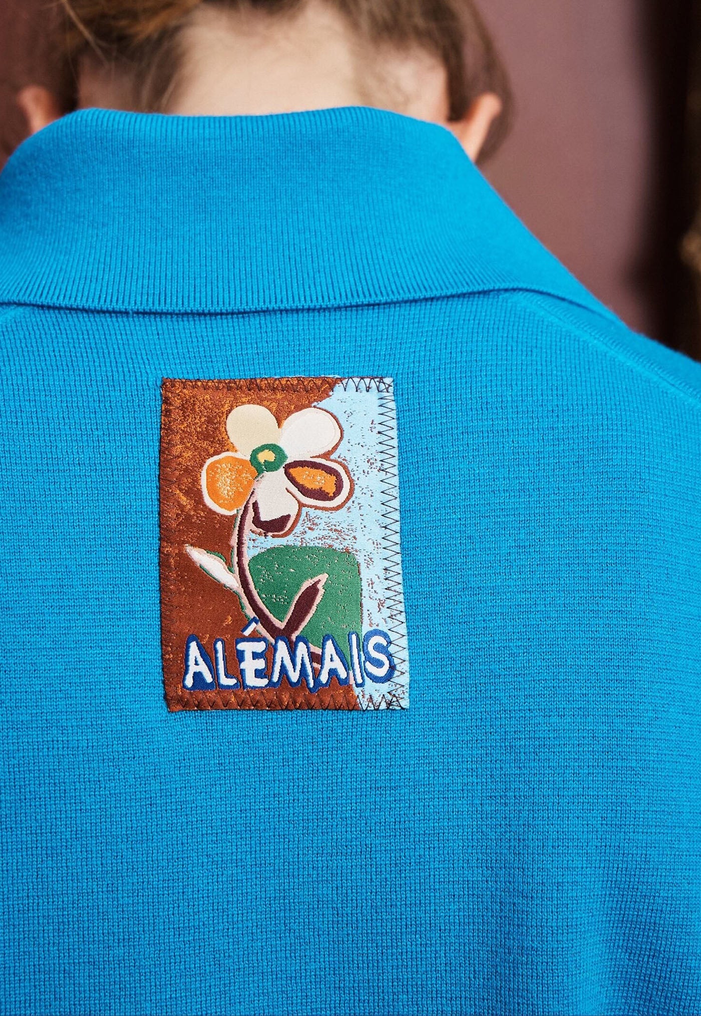 Claudia Azure Knit Polo