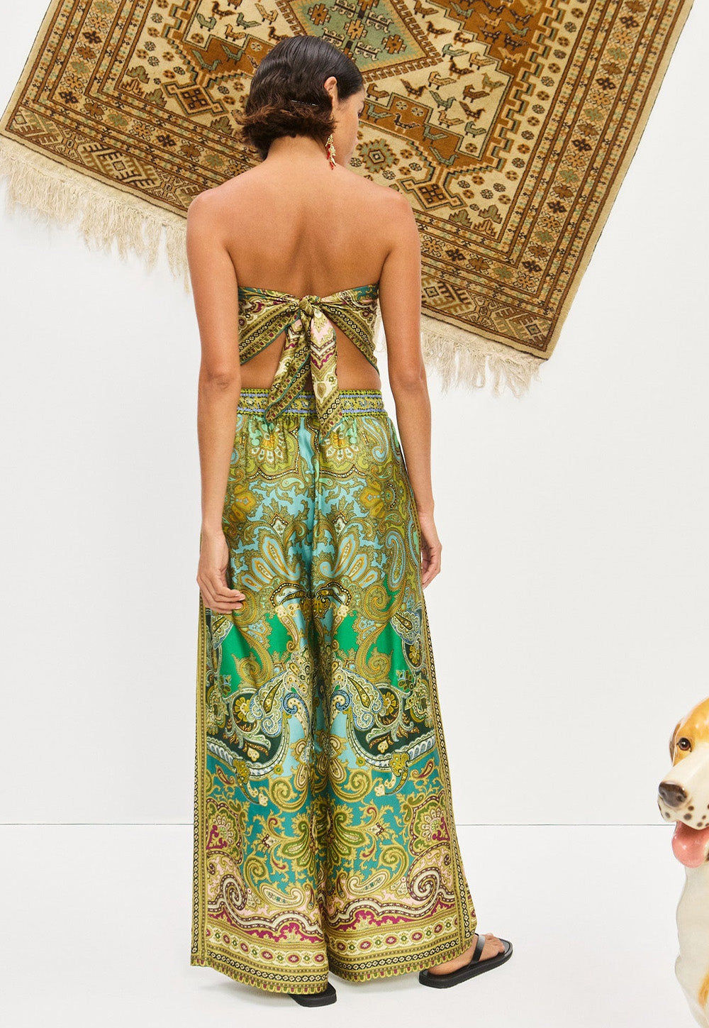 Clemenza Silk Pant - Multi