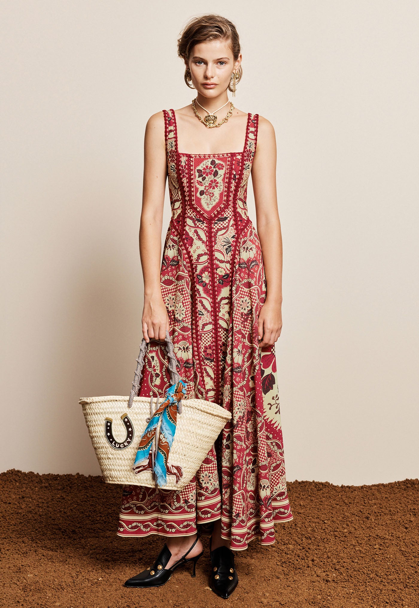 Kenny Midi Dress - Red