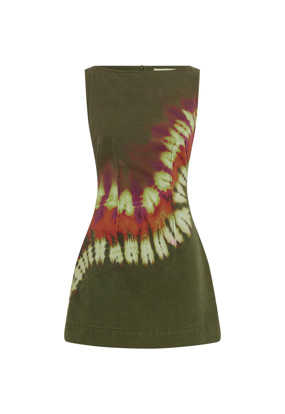 Marilyn Denim Mini Dress - Khaki