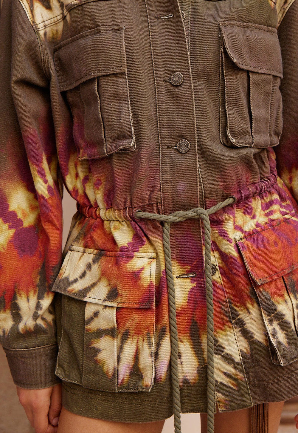 Marilyn Denim Jacket - Khaki