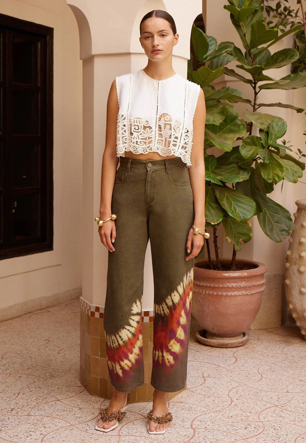 Marilyn Denim Mid Rise Jean - Khaki