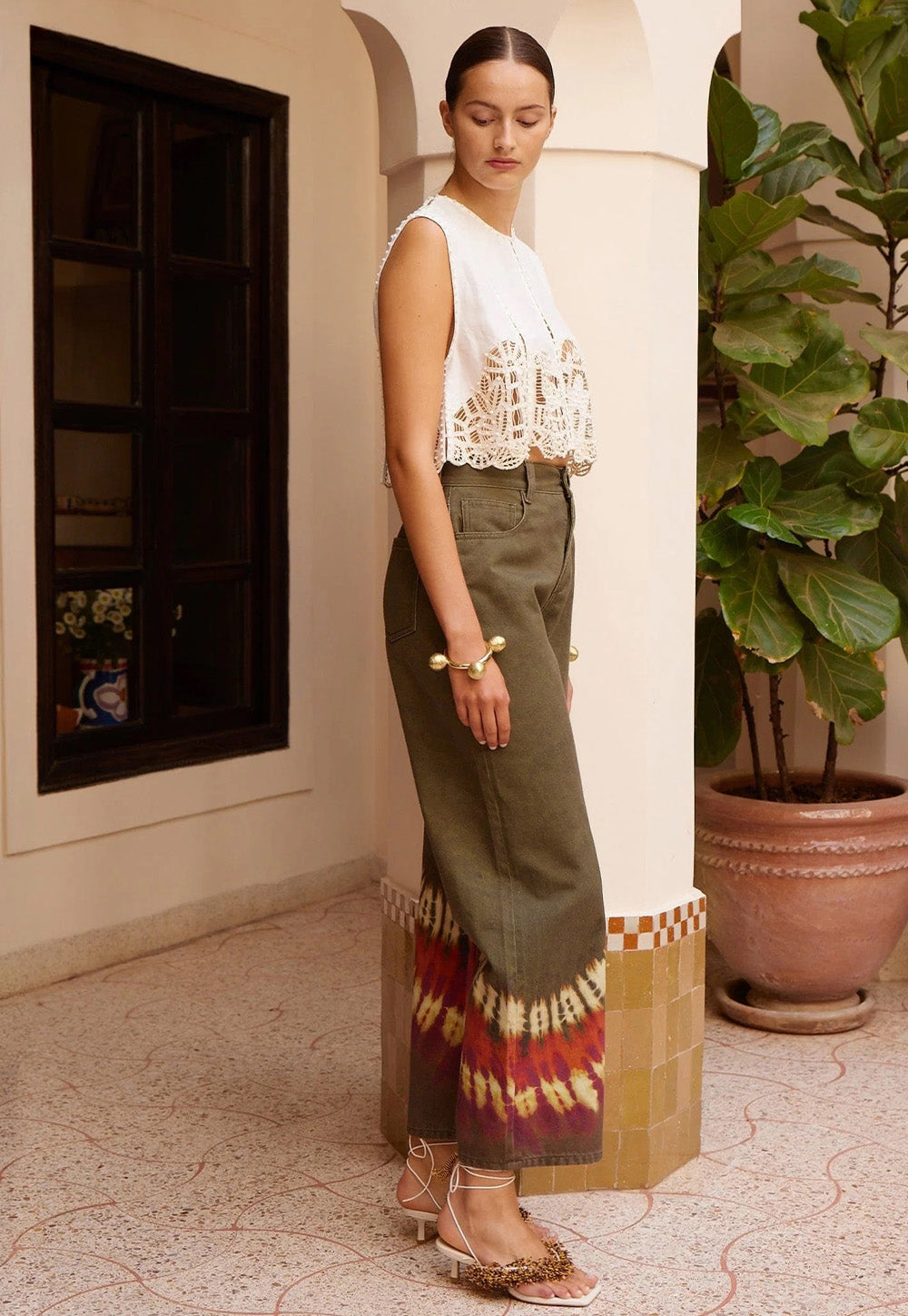 Marilyn Denim Mid Rise Jean - Khaki