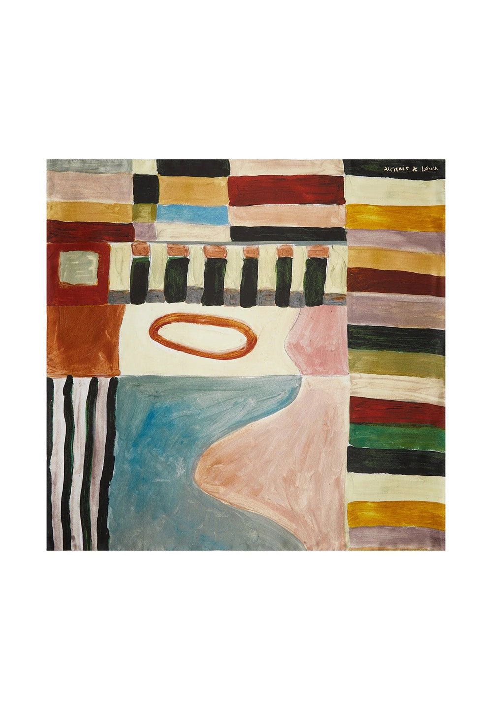 Michelle Silk Scarf - Multi
