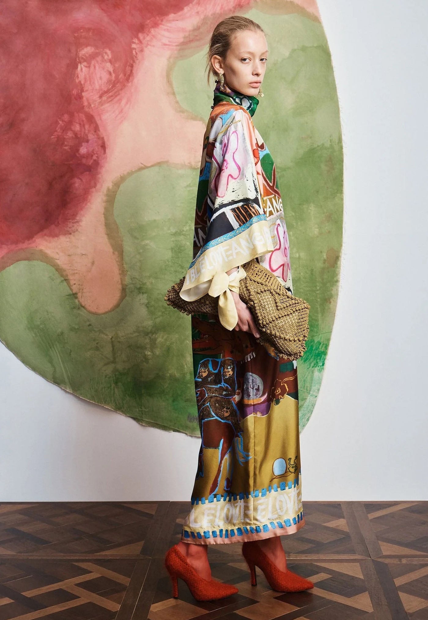 Mlak Silk Midi Dress