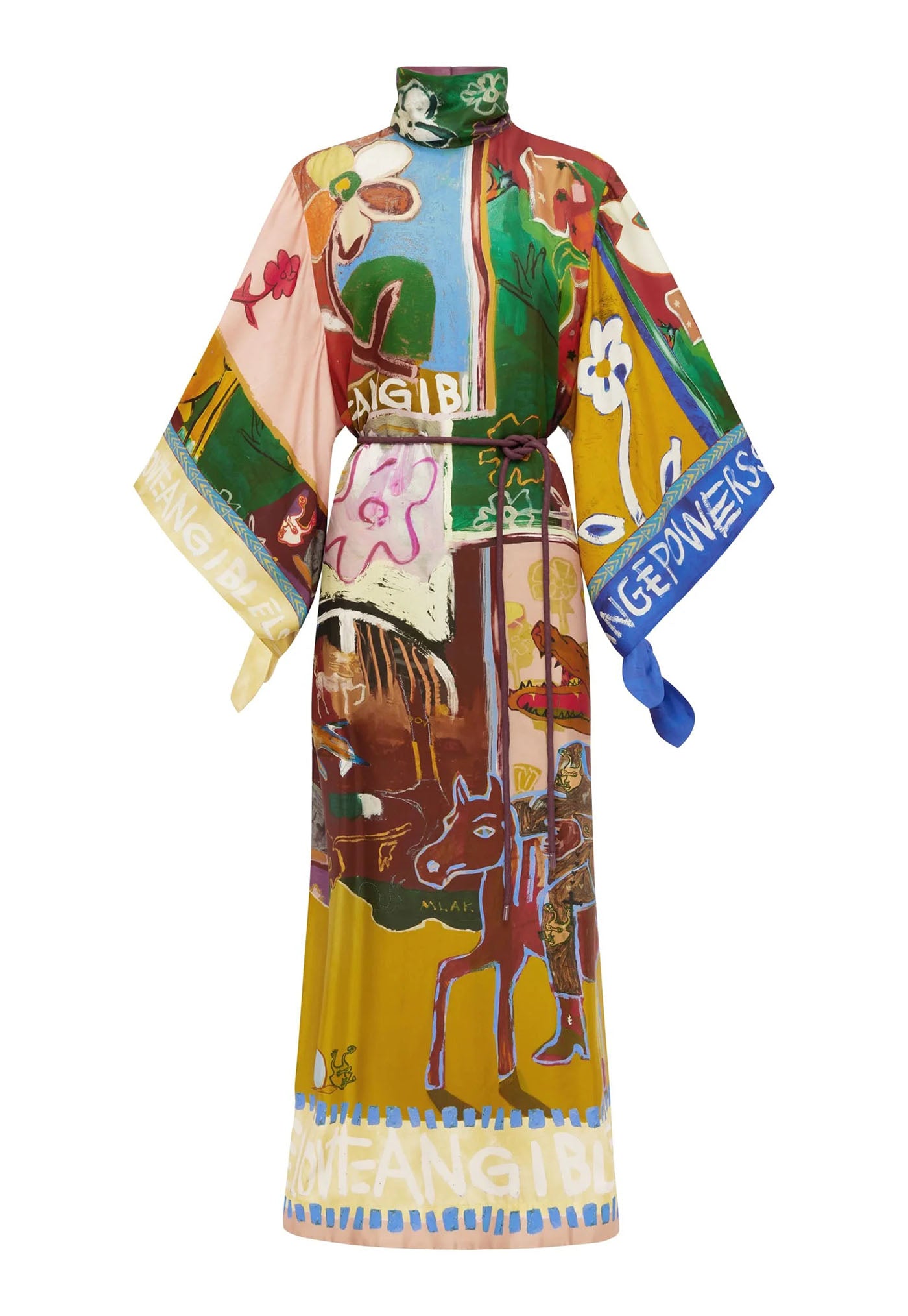 Mlak Silk Midi Dress
