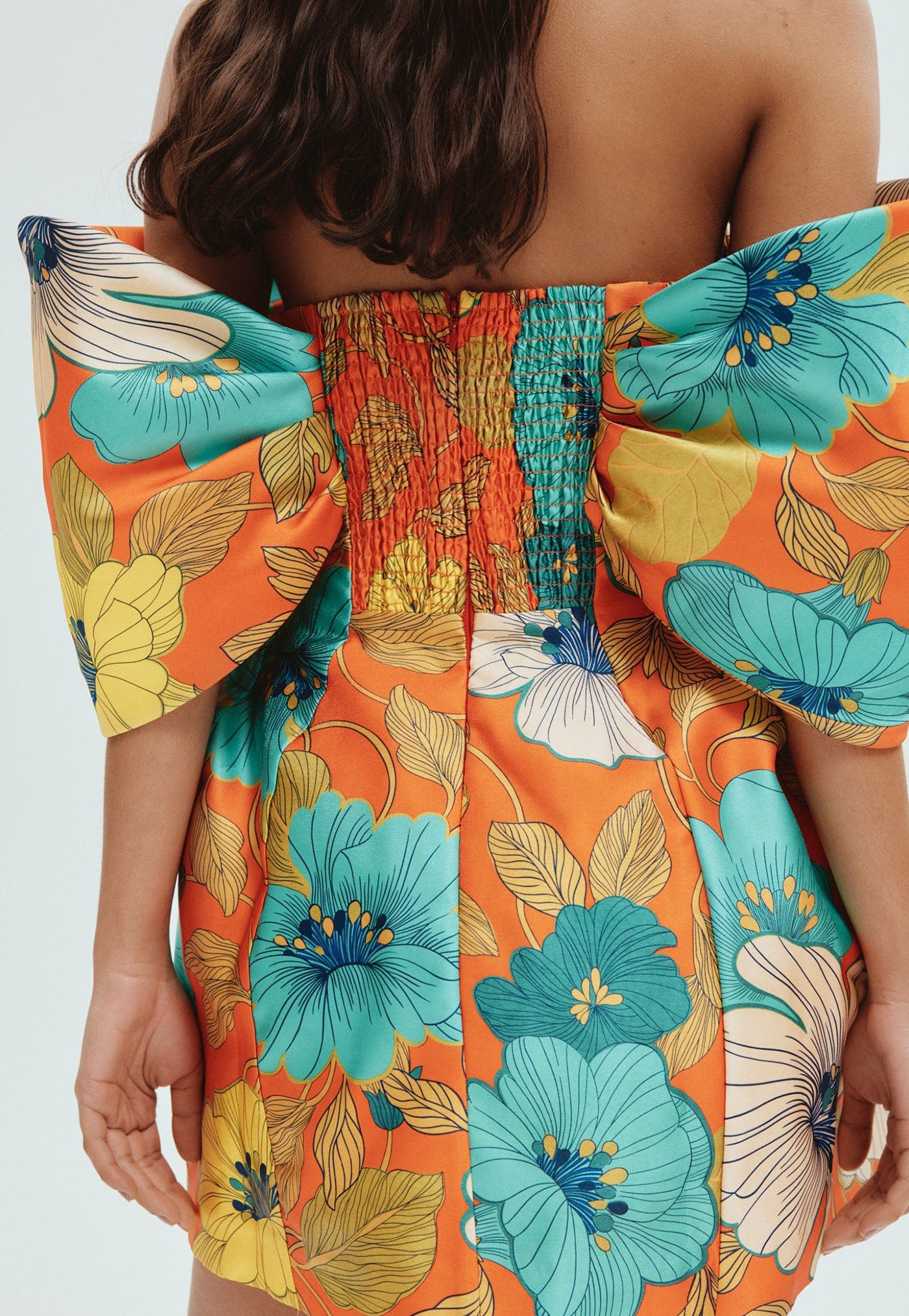 Piato Sculpt Mini Dress - Marigold sold by Angel Divine