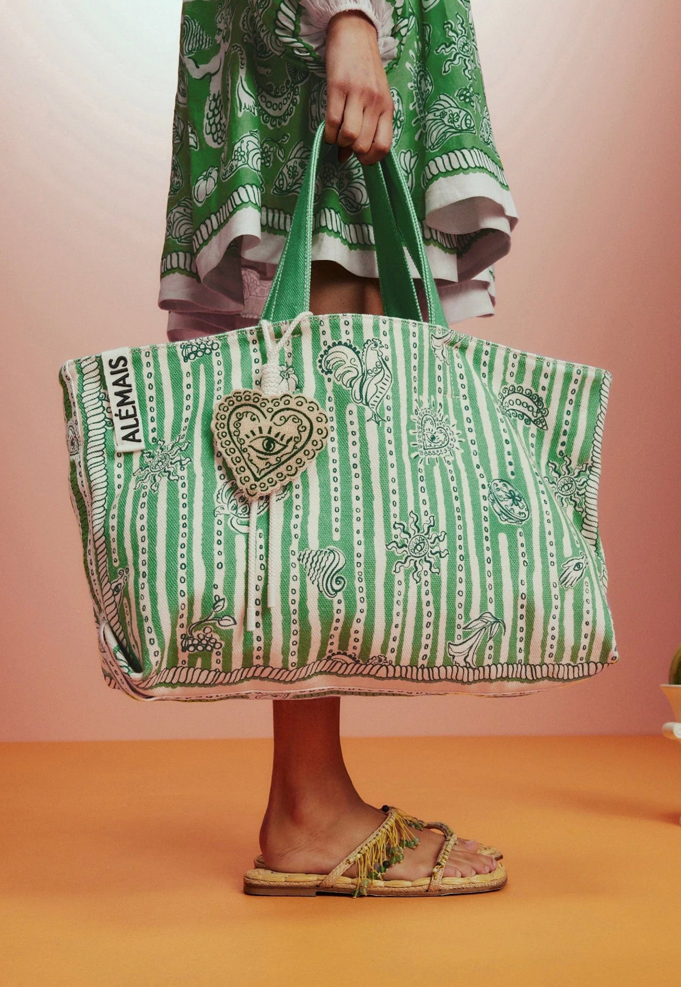 Lula Beach Tote - Stripe sold by Angel Divine