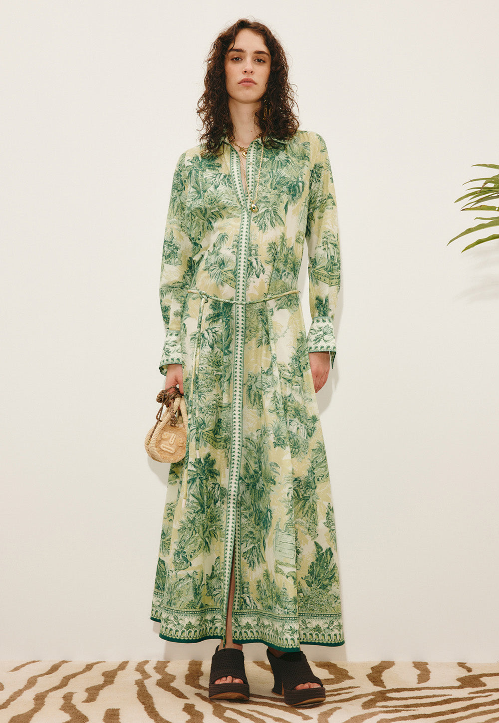 Sara Shirtdress - Green