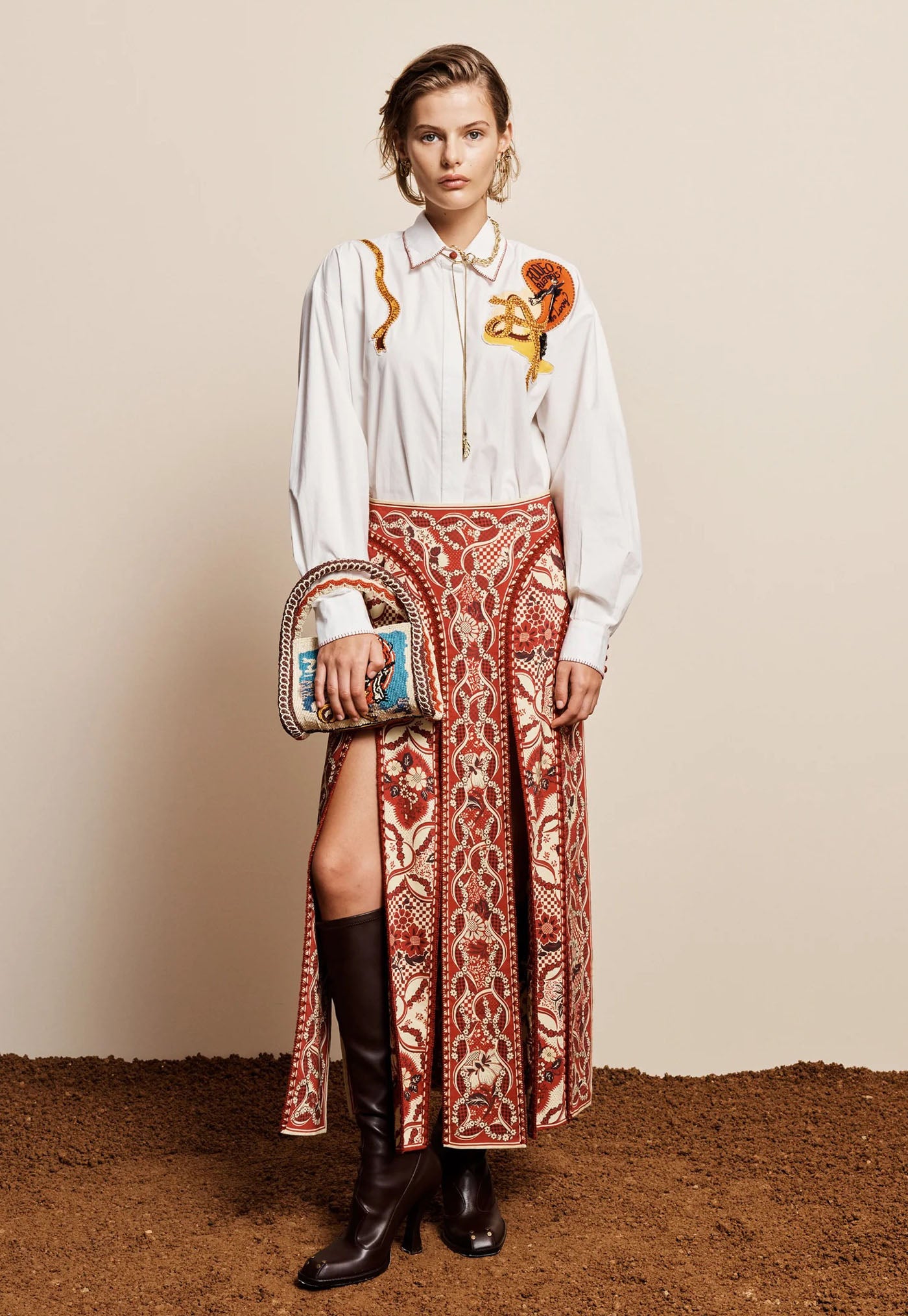 Westwood Embellished Shirt - Cream