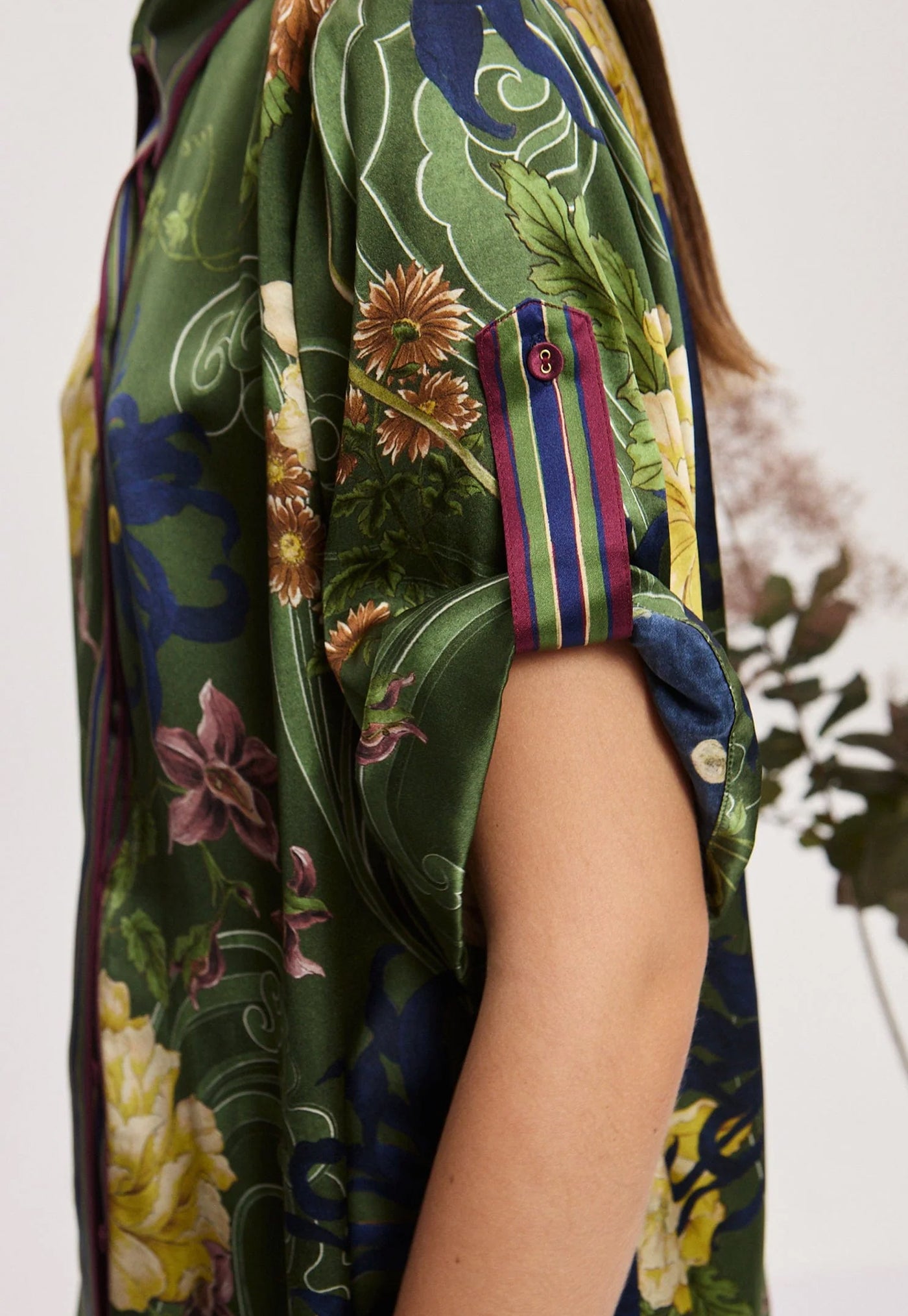 Oceane Silk Shirt - Blue