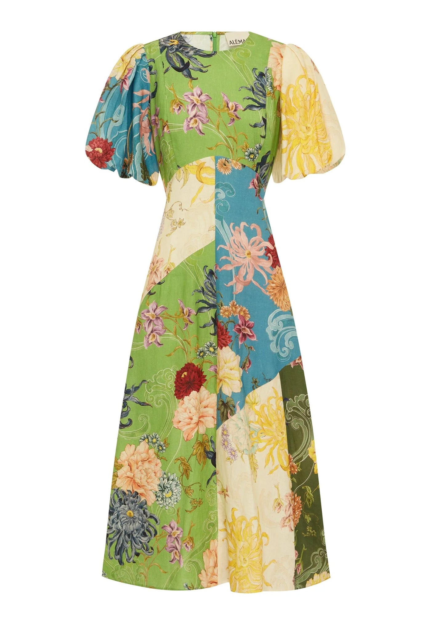 Avery Spliced Midi Dress - Multi