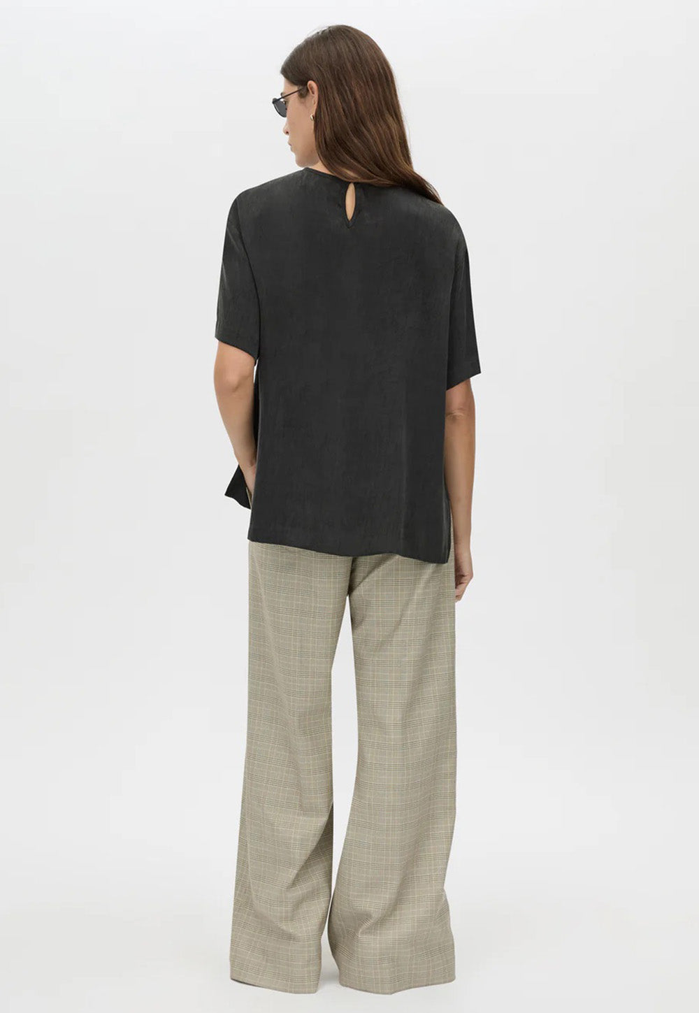 Allegro Satin Tee - Washed Black