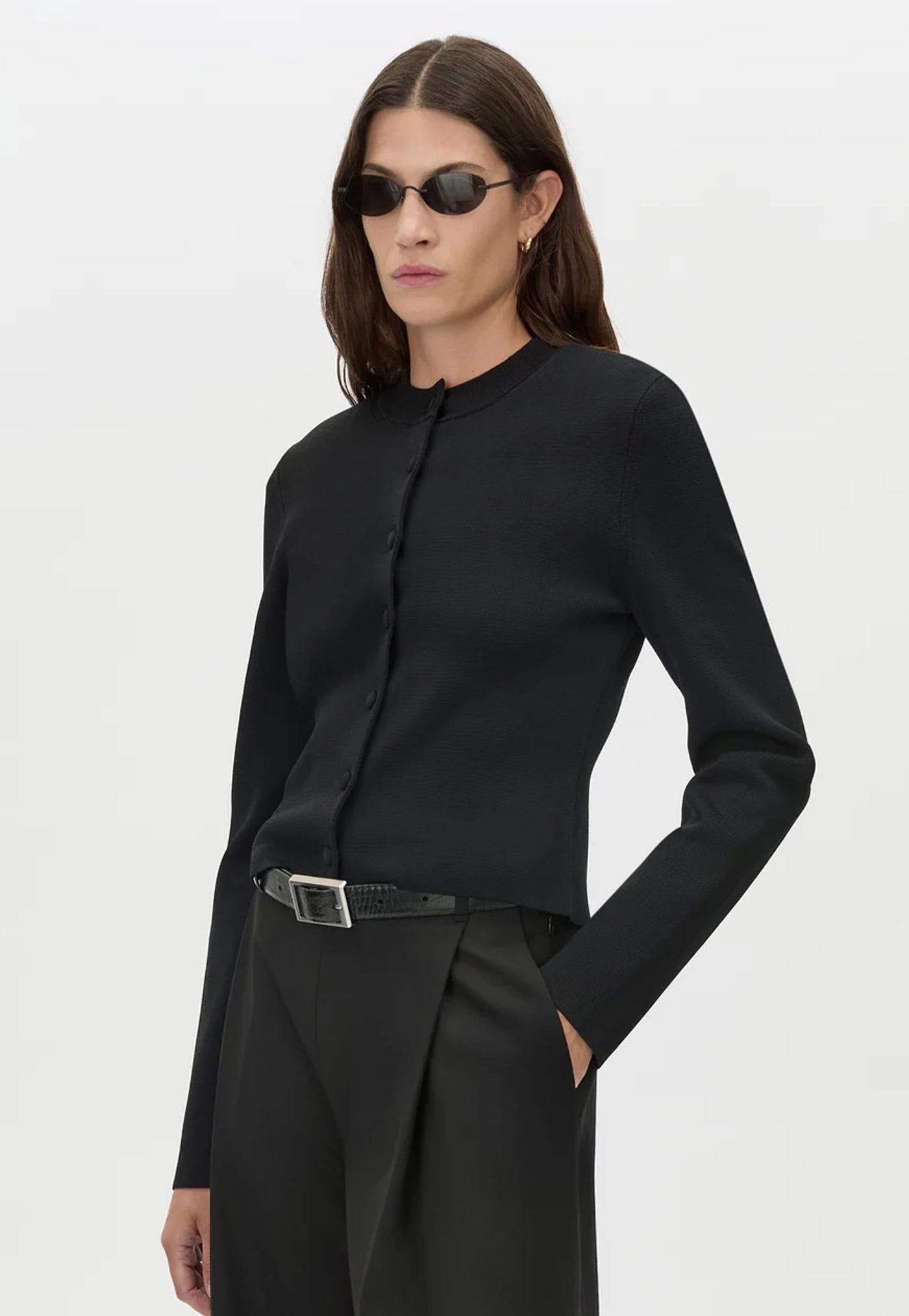 Aria Knit Cardigan - Black