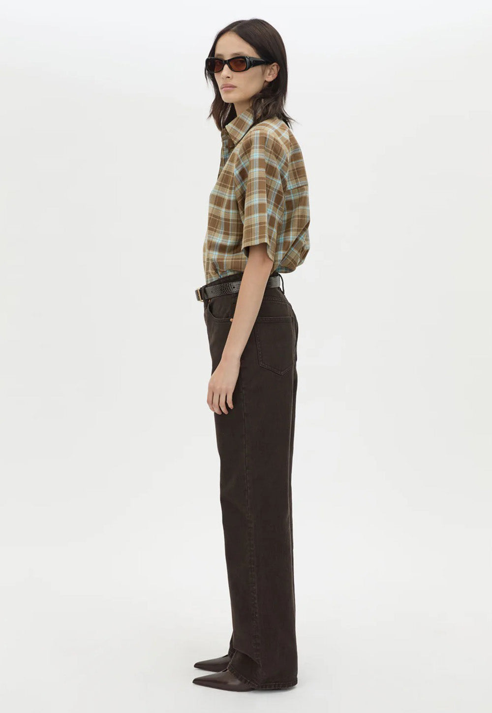 Arian Check Shirt - Chocolate