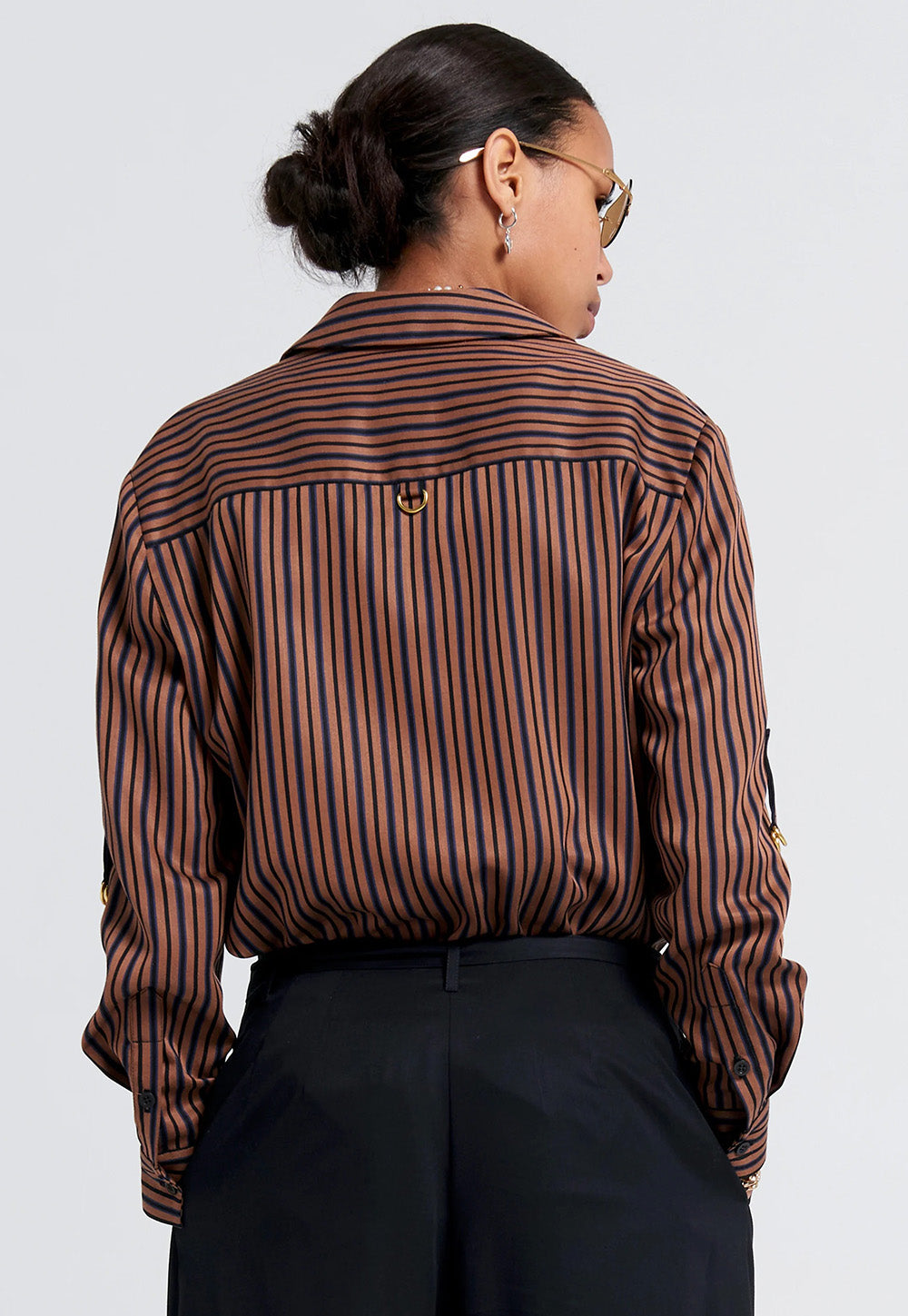 Avenue Shirt - Brown Multi Stripe