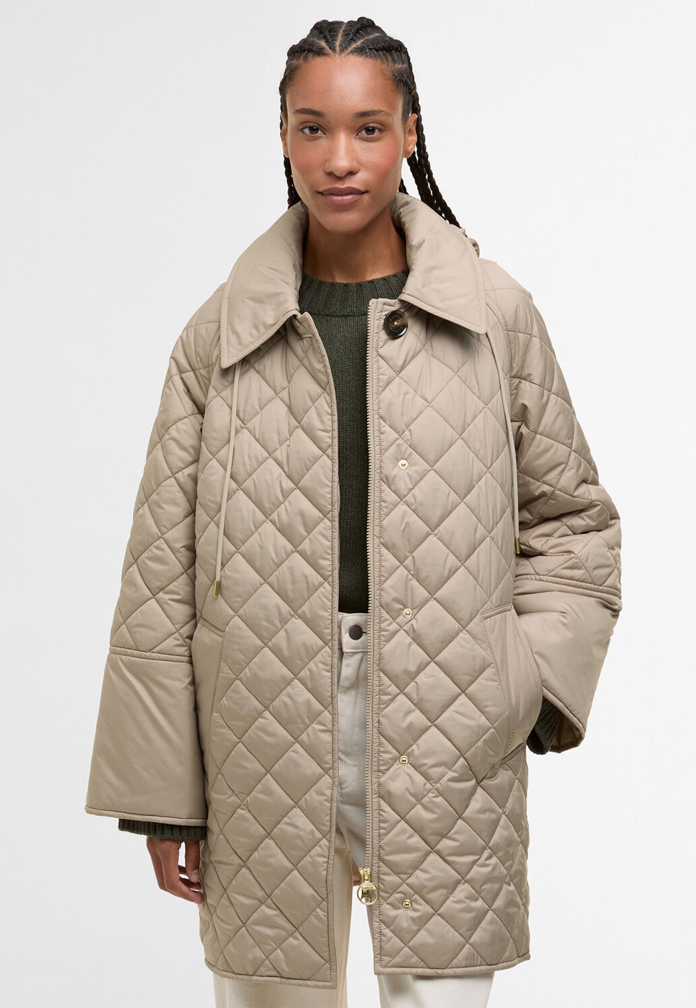 Cara Quilted Jacket - Honey/Ancient Poplar