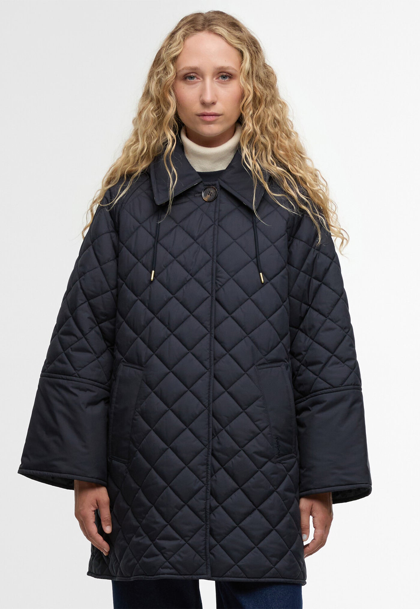 Cara Quilted Jacket - Dark Navy/Ancient Poplar