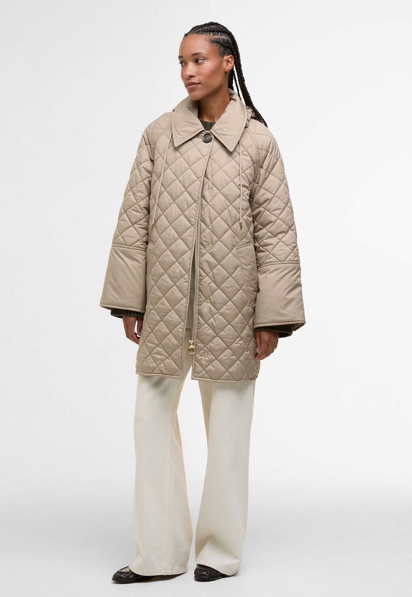 Cara Quilted Jacket - Honey/Ancient Poplar