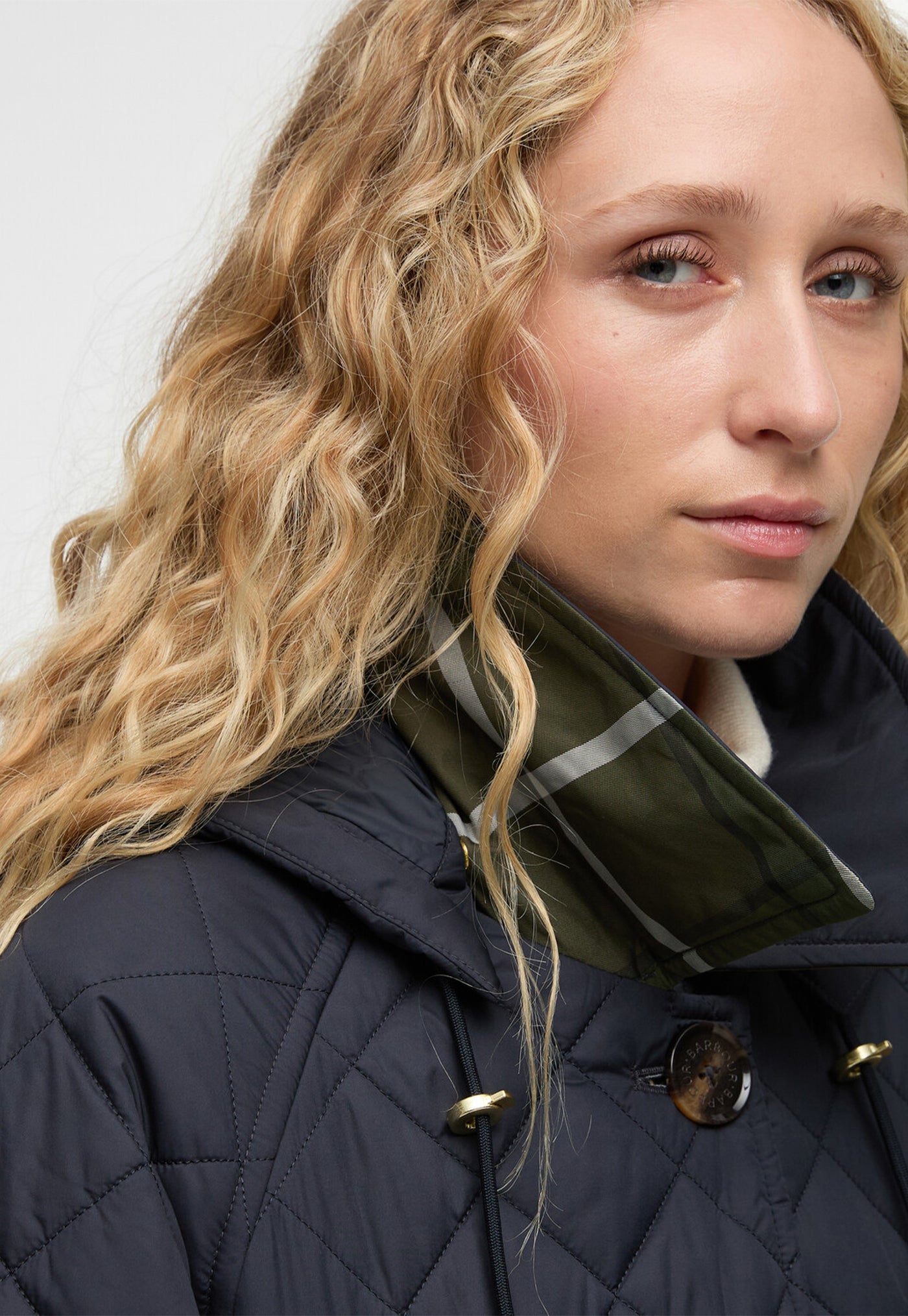 Cara Quilted Jacket - Dark Navy/Ancient Poplar