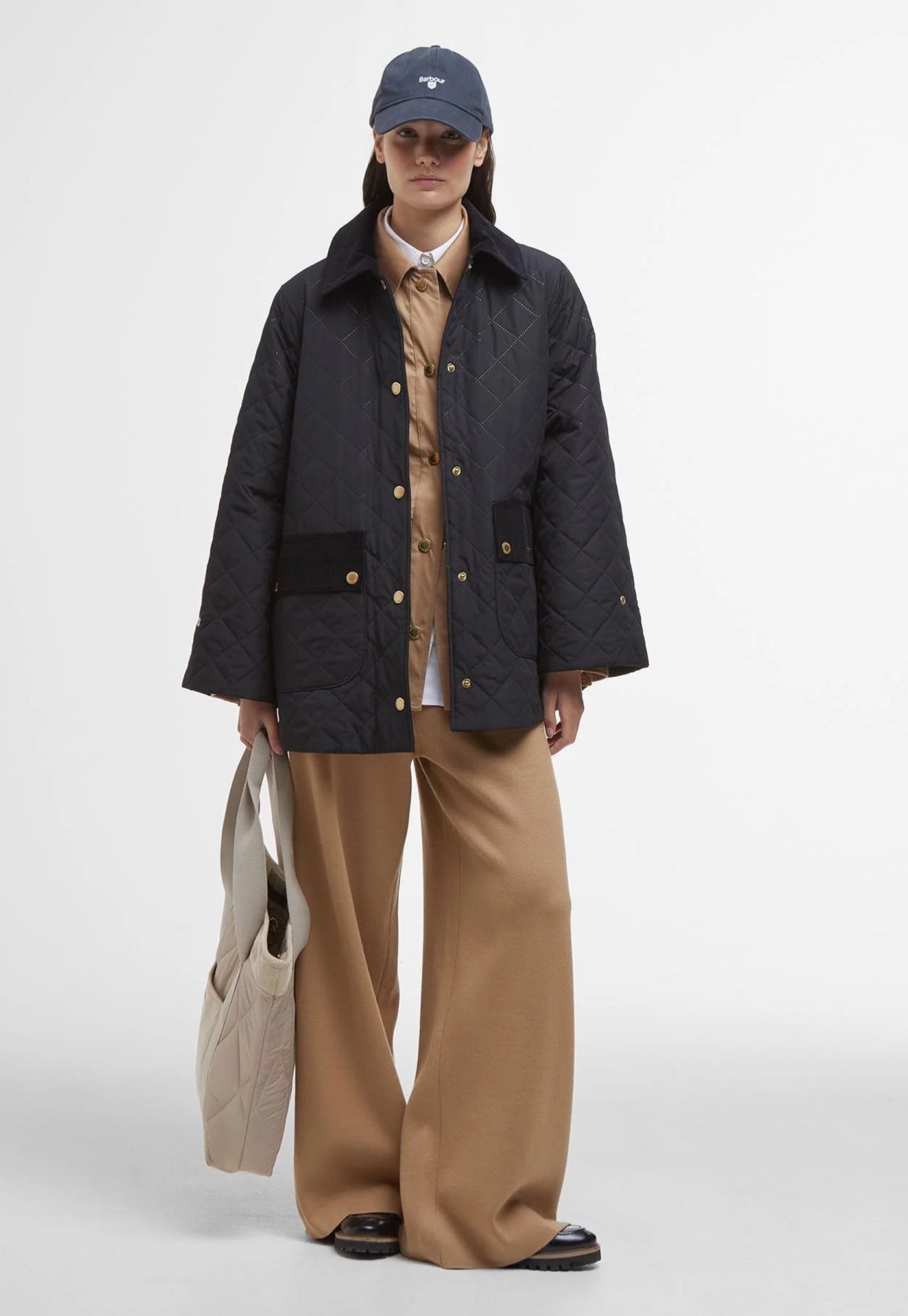 Corinne Quilted Jacket - Black/Ancient
