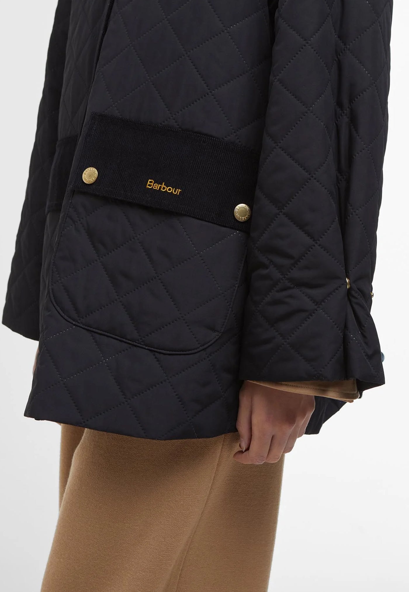 Corinne Quilted Jacket - Black/Ancient